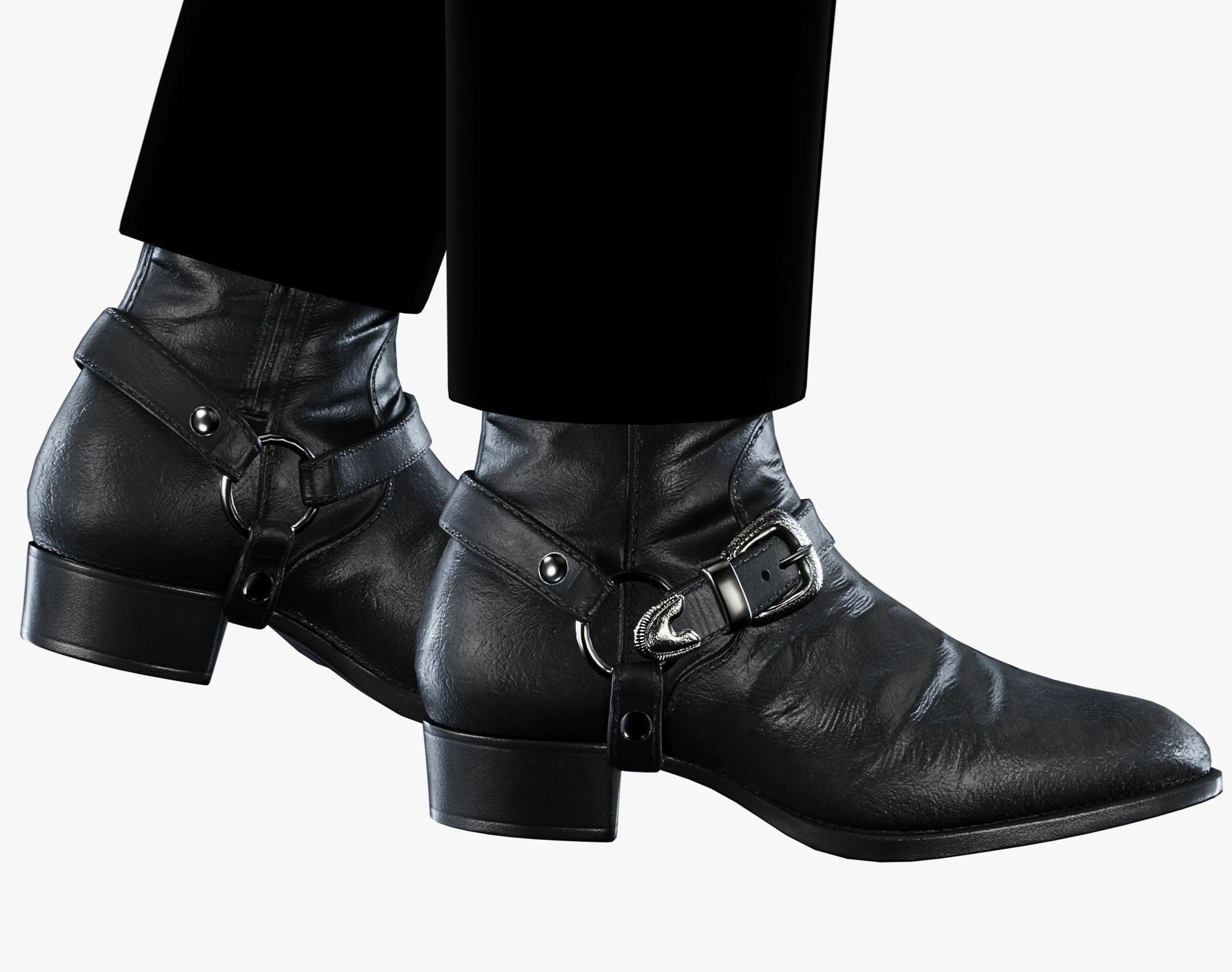 Leather Harness Boots Unisex | 3 STYLES | WOLVES STUDIO