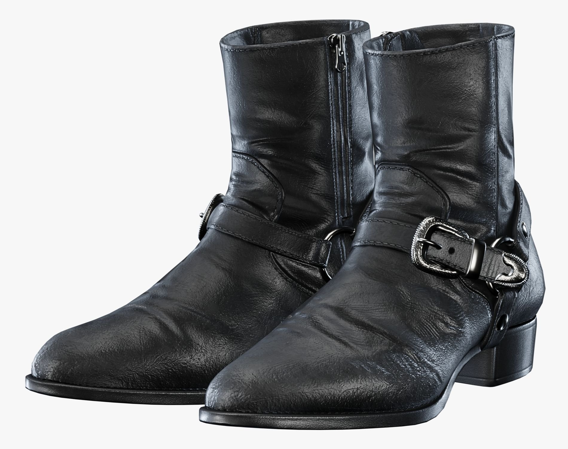Leather Harness Boots Unisex | 3 STYLES | WOLVES STUDIO