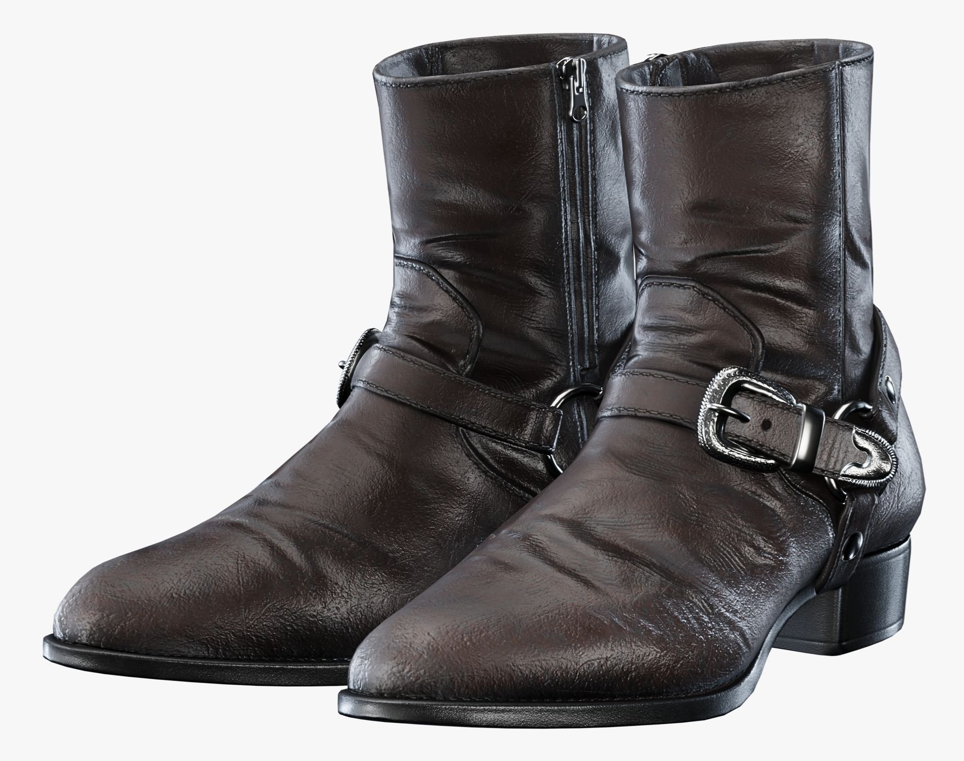 Leather Harness Boots Unisex | 3 STYLES | WOLVES STUDIO