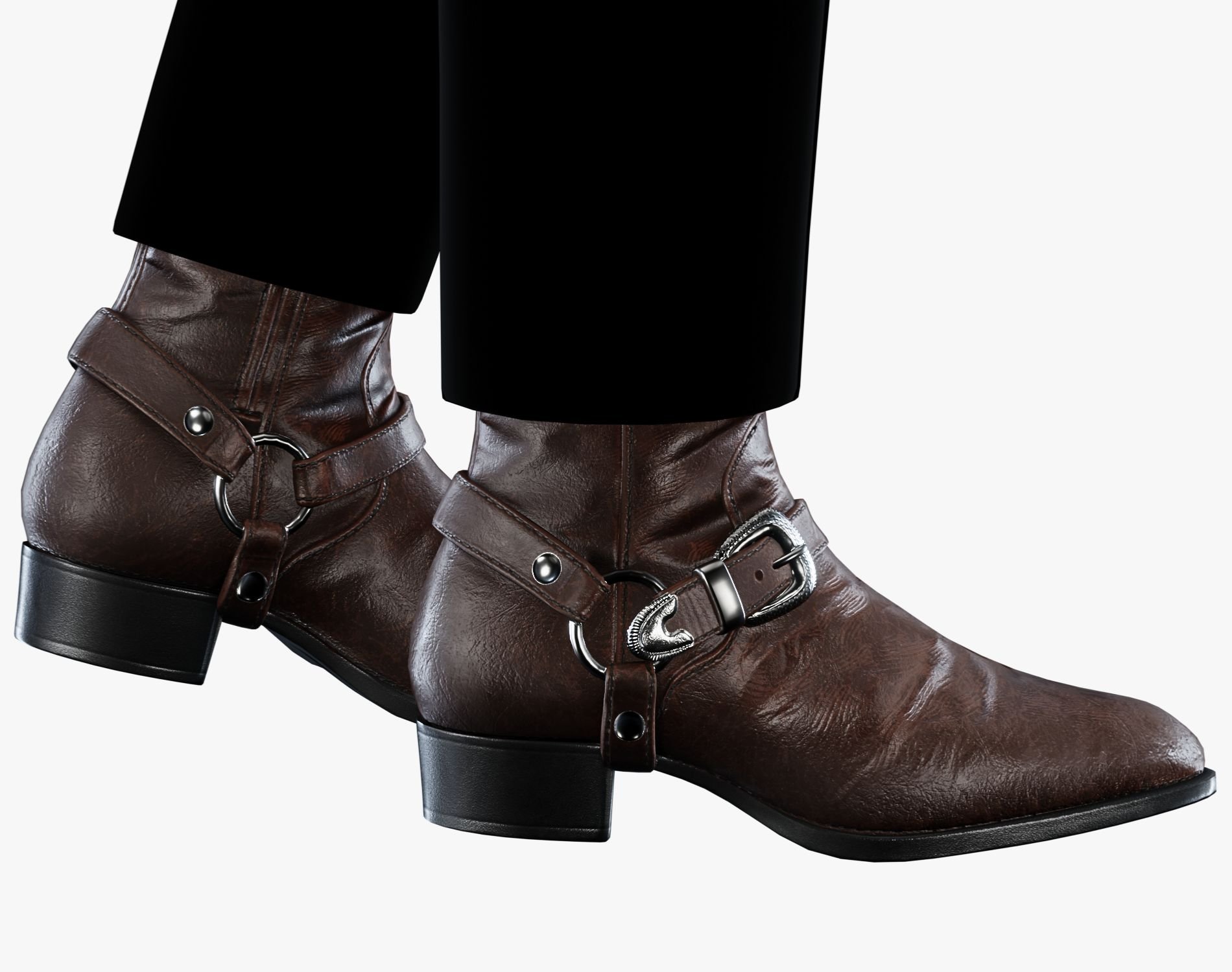 Leather Harness Boots Unisex | 3 STYLES | WOLVES STUDIO