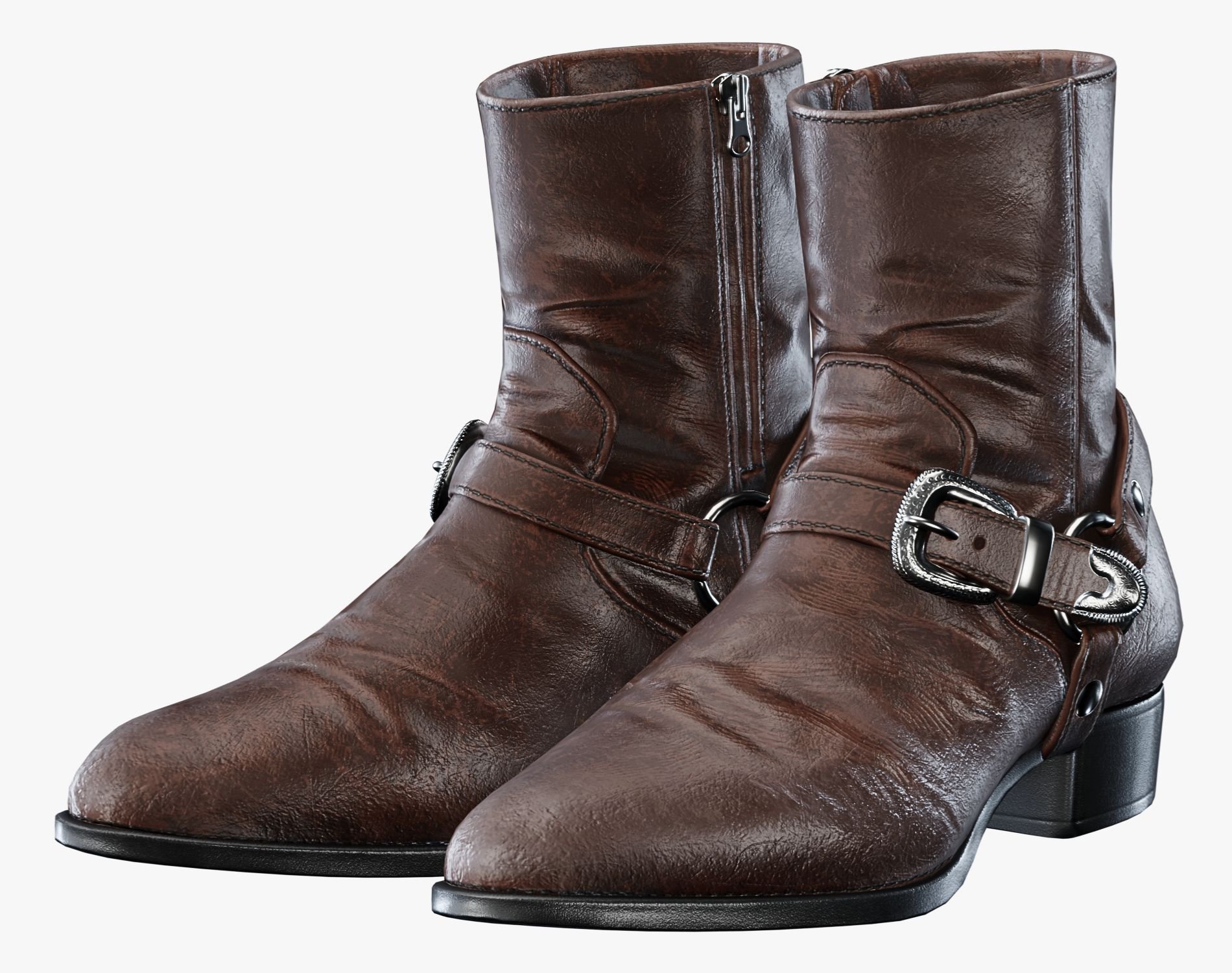 Leather Harness Boots Unisex | 3 STYLES | WOLVES STUDIO