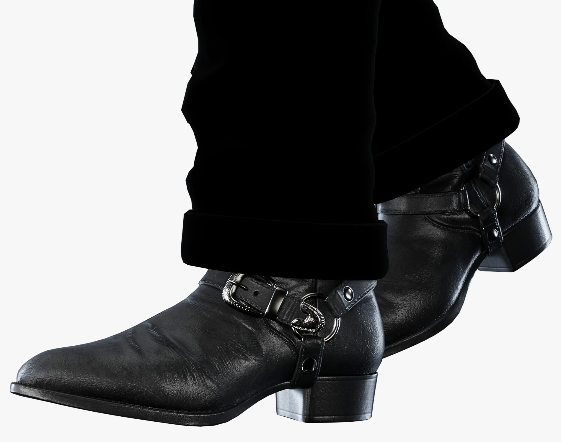 Leather Harness Boots Unisex | 3 STYLES | WOLVES STUDIO