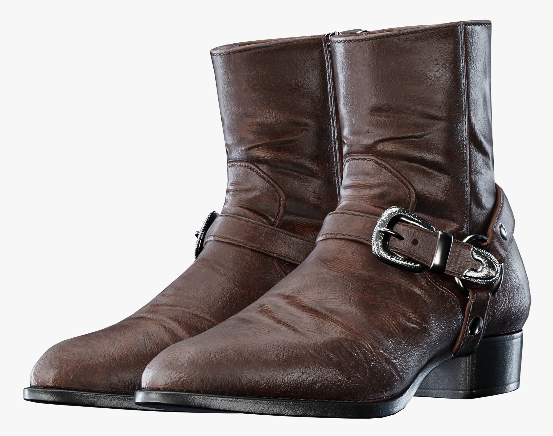 Leather Harness Boots Unisex | 3 STYLES | WOLVES STUDIO