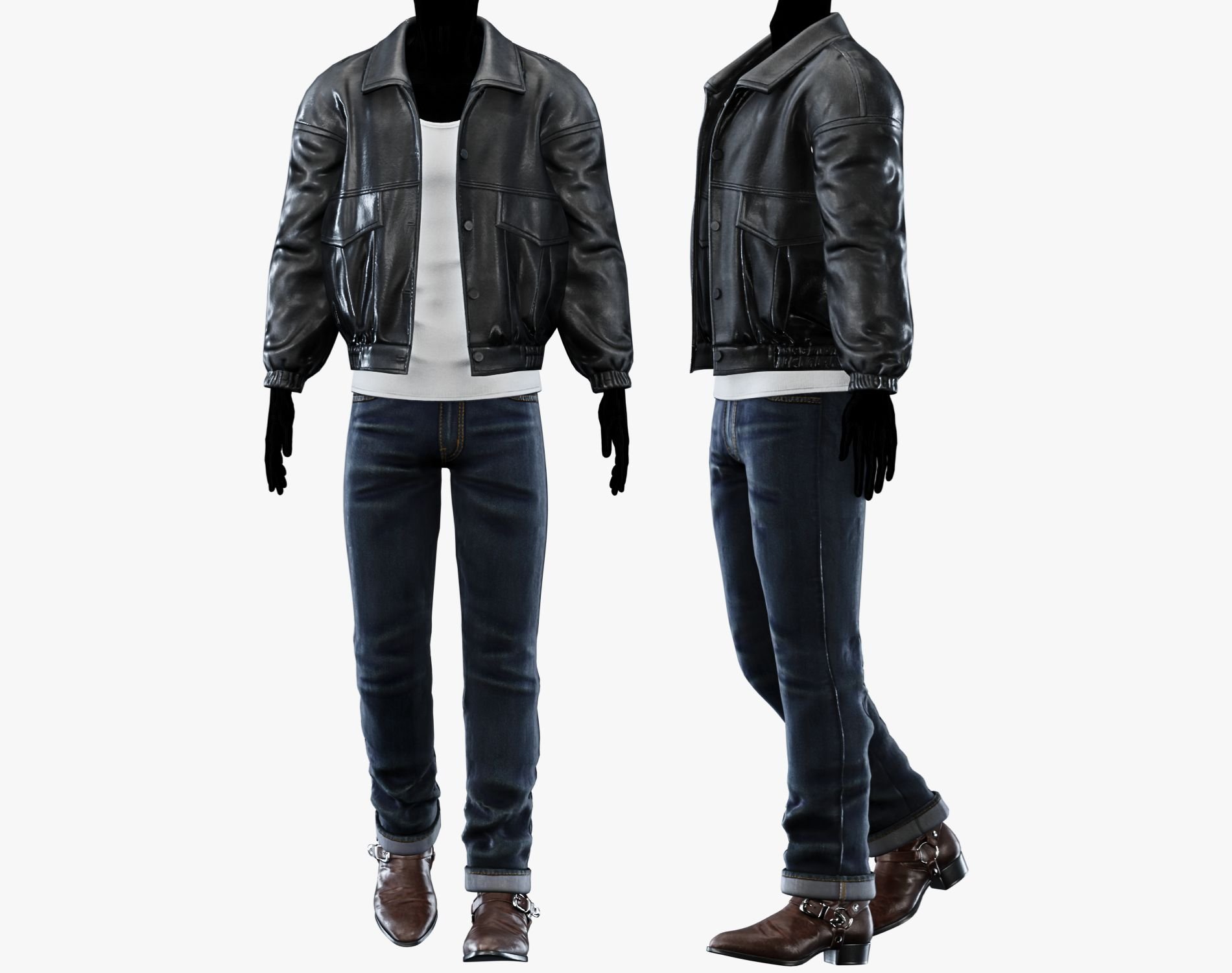 Leather Harness Boots Unisex | 3 STYLES | WOLVES STUDIO