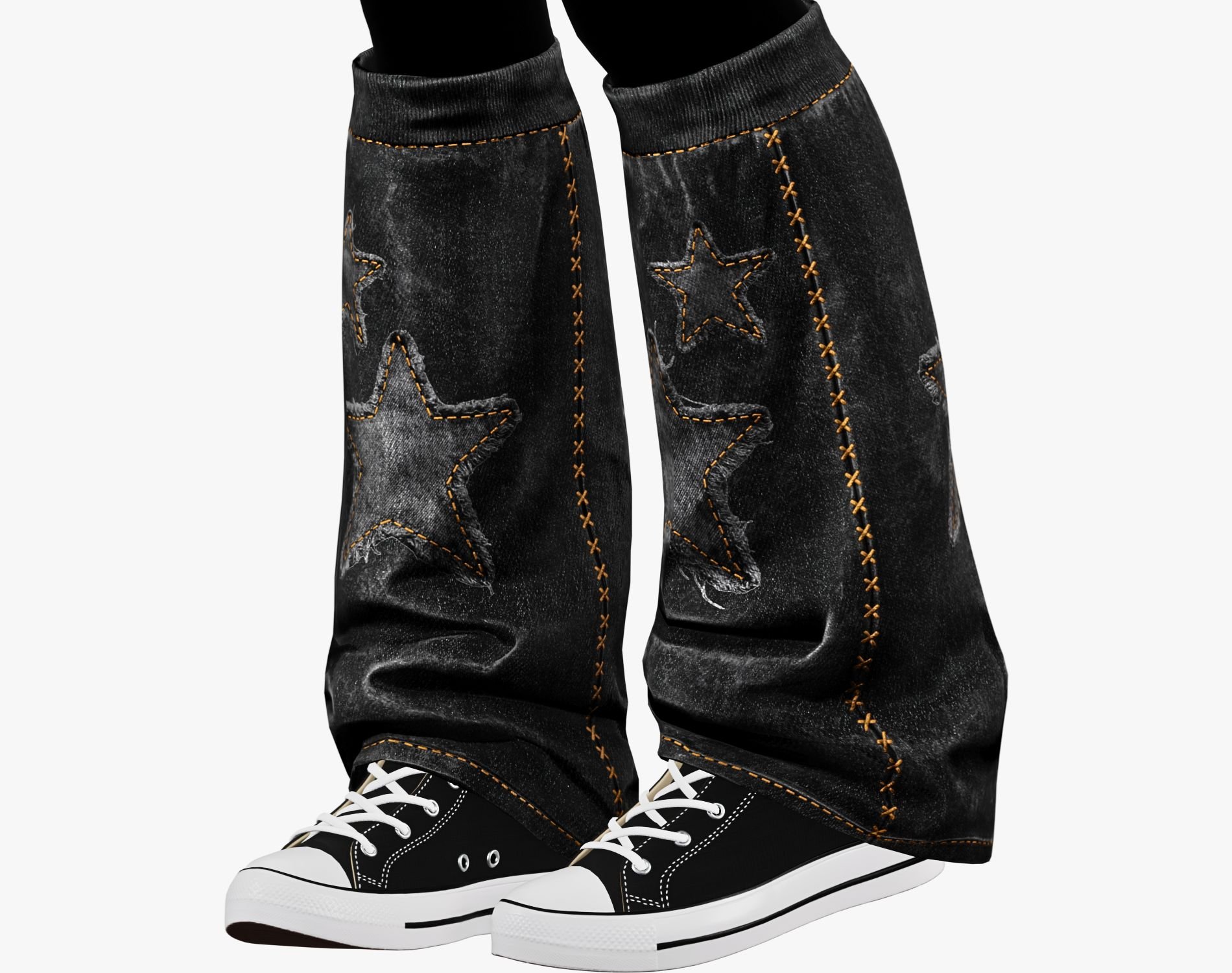 EGIRL Y2K Jeans Leg Warmers | PACK 6 COLORS | WOLVES STUDIO
