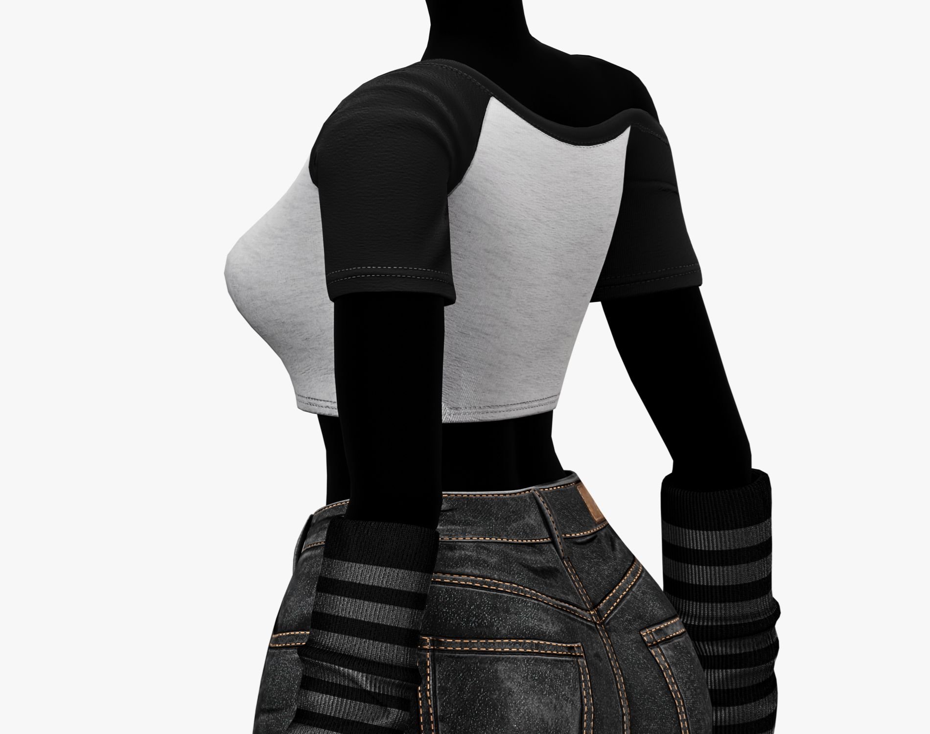 EGIRL Summer Streetwear Casual Jeans Shorts + Blouse | WOLVES STUDIO