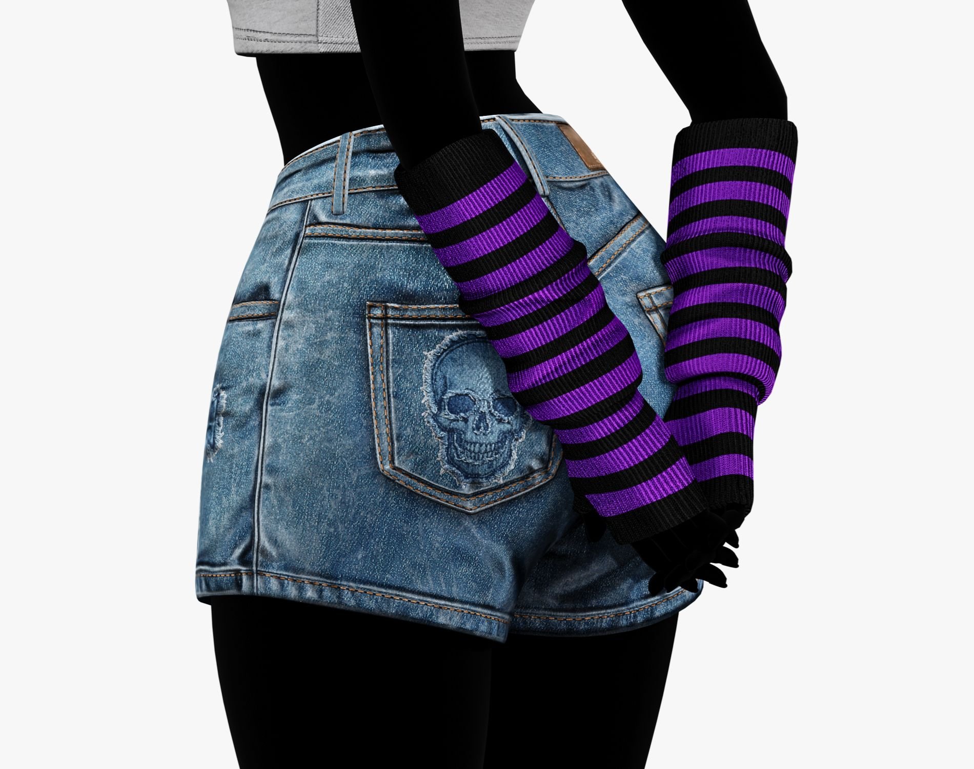 EGIRL Summer Streetwear Casual Jeans Shorts + Blouse | WOLVES STUDIO