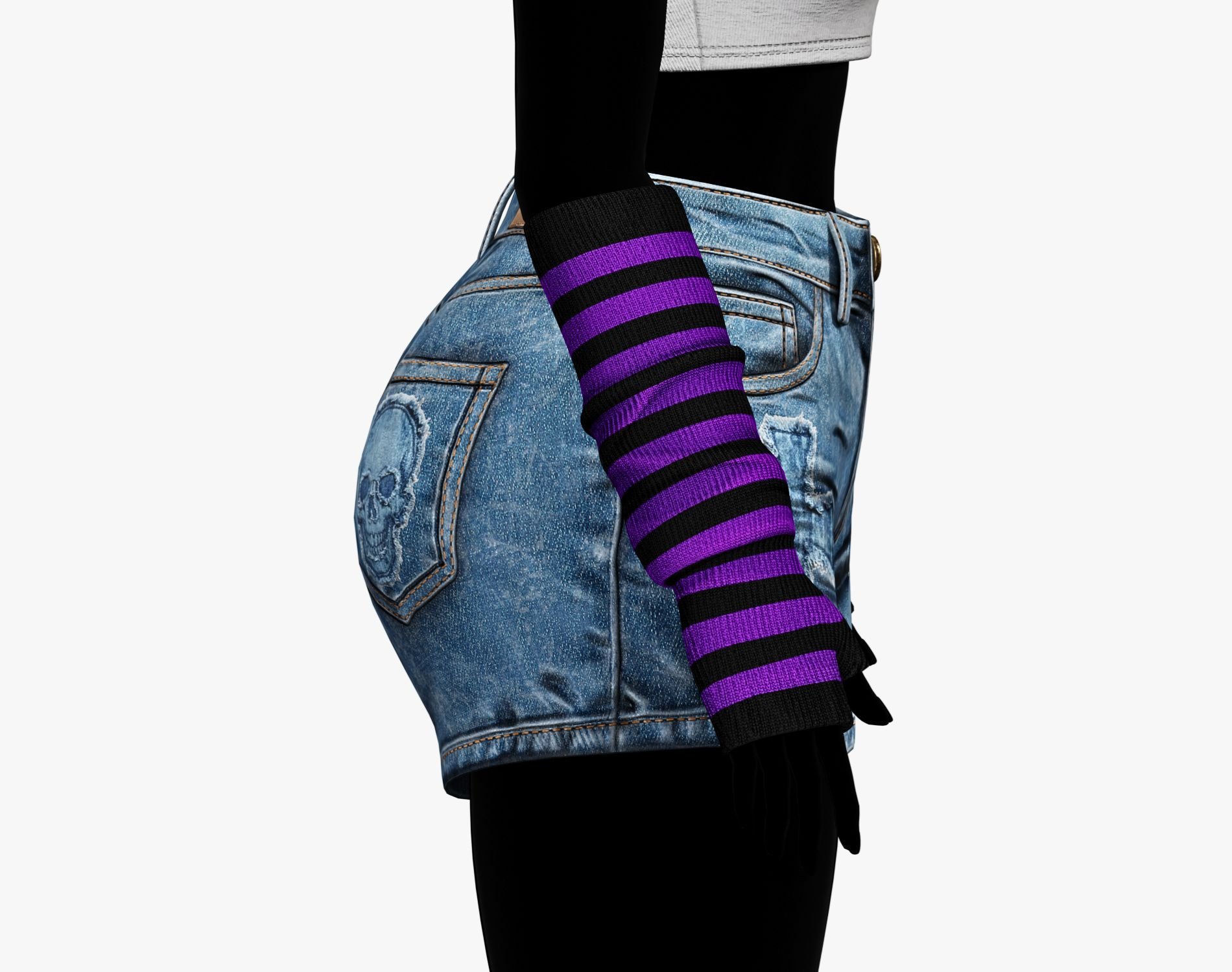 EGIRL Summer Streetwear Casual Jeans Shorts + Blouse | WOLVES STUDIO