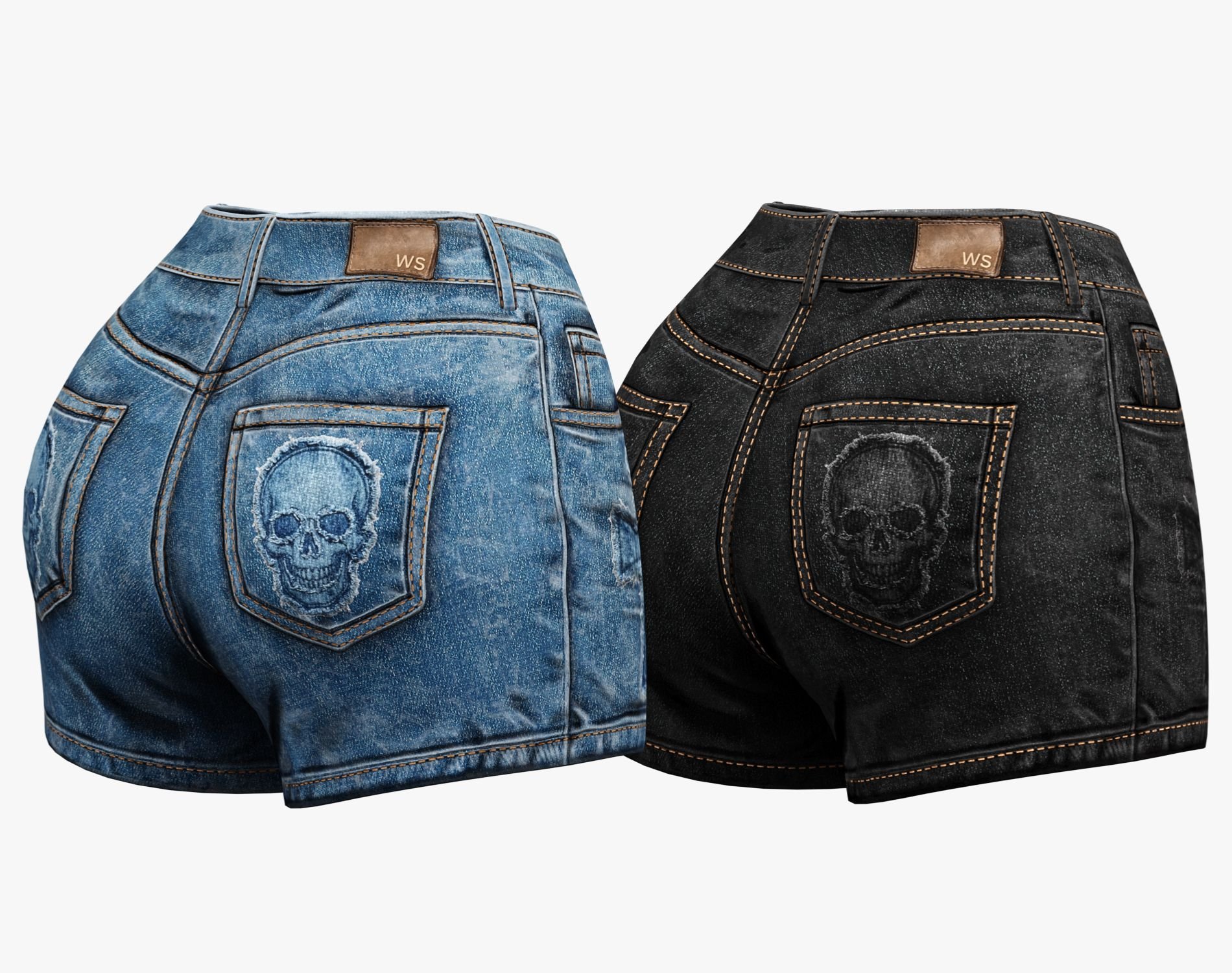 EGIRL Summer Streetwear Casual Jeans Shorts + Blouse | WOLVES STUDIO