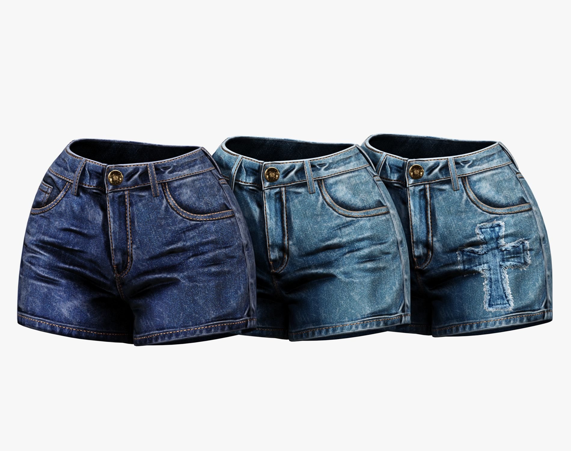 EGIRL Summer Streetwear Casual Jeans Shorts + Blouse | WOLVES STUDIO
