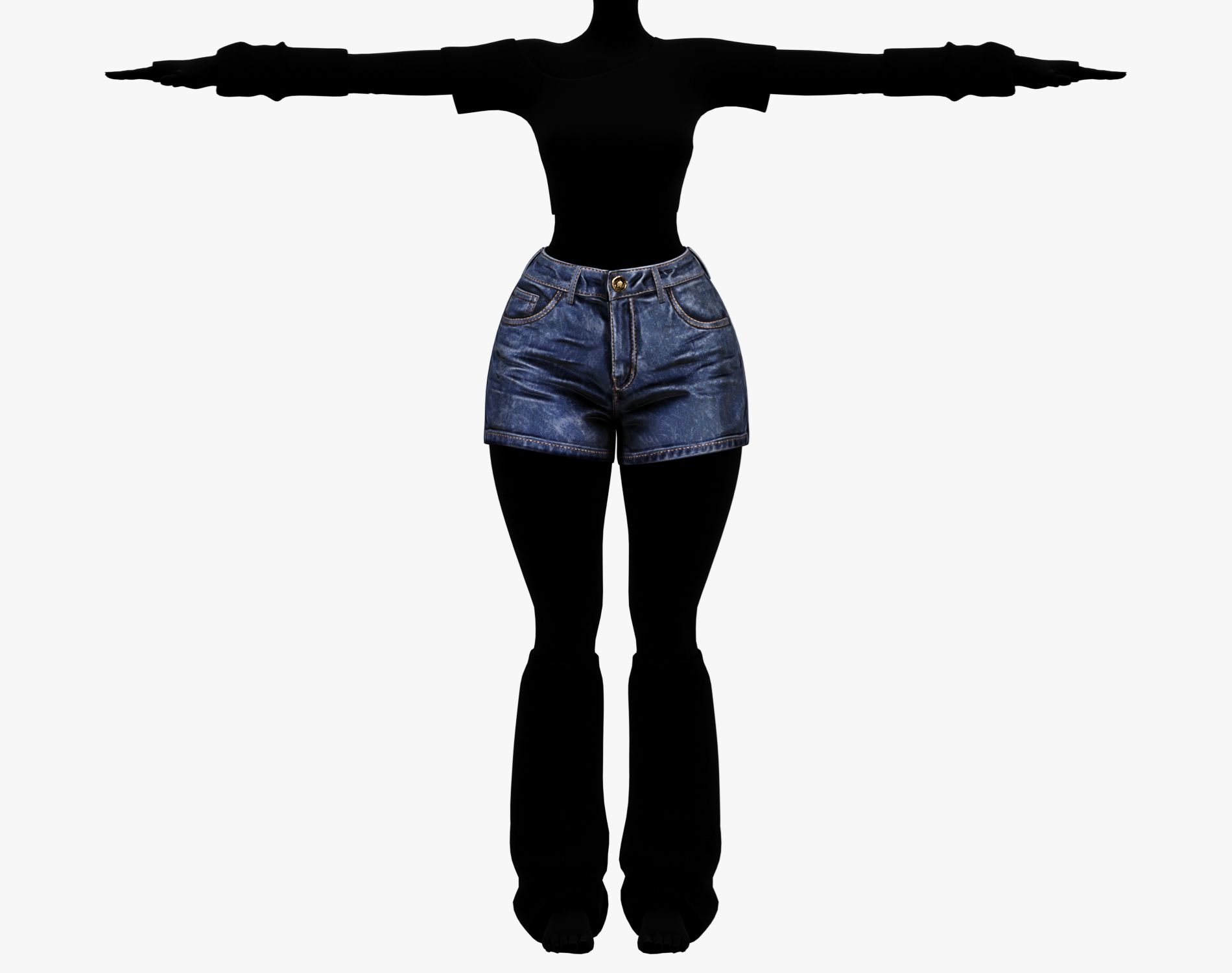 EGIRL Summer Streetwear Casual Jeans Shorts + Blouse | WOLVES STUDIO