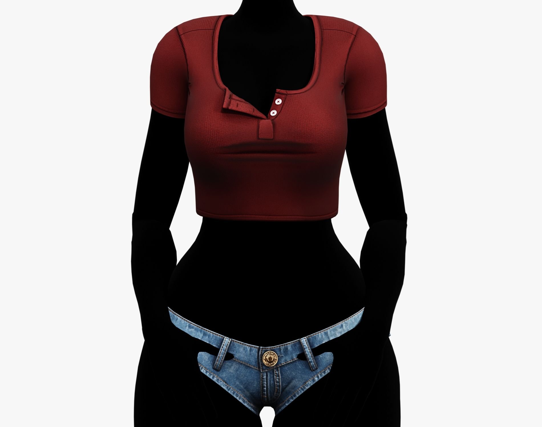 EGIRL Summer Streetwear Jeans Micro Shorts + Crop Top | WOLVES STUDIO