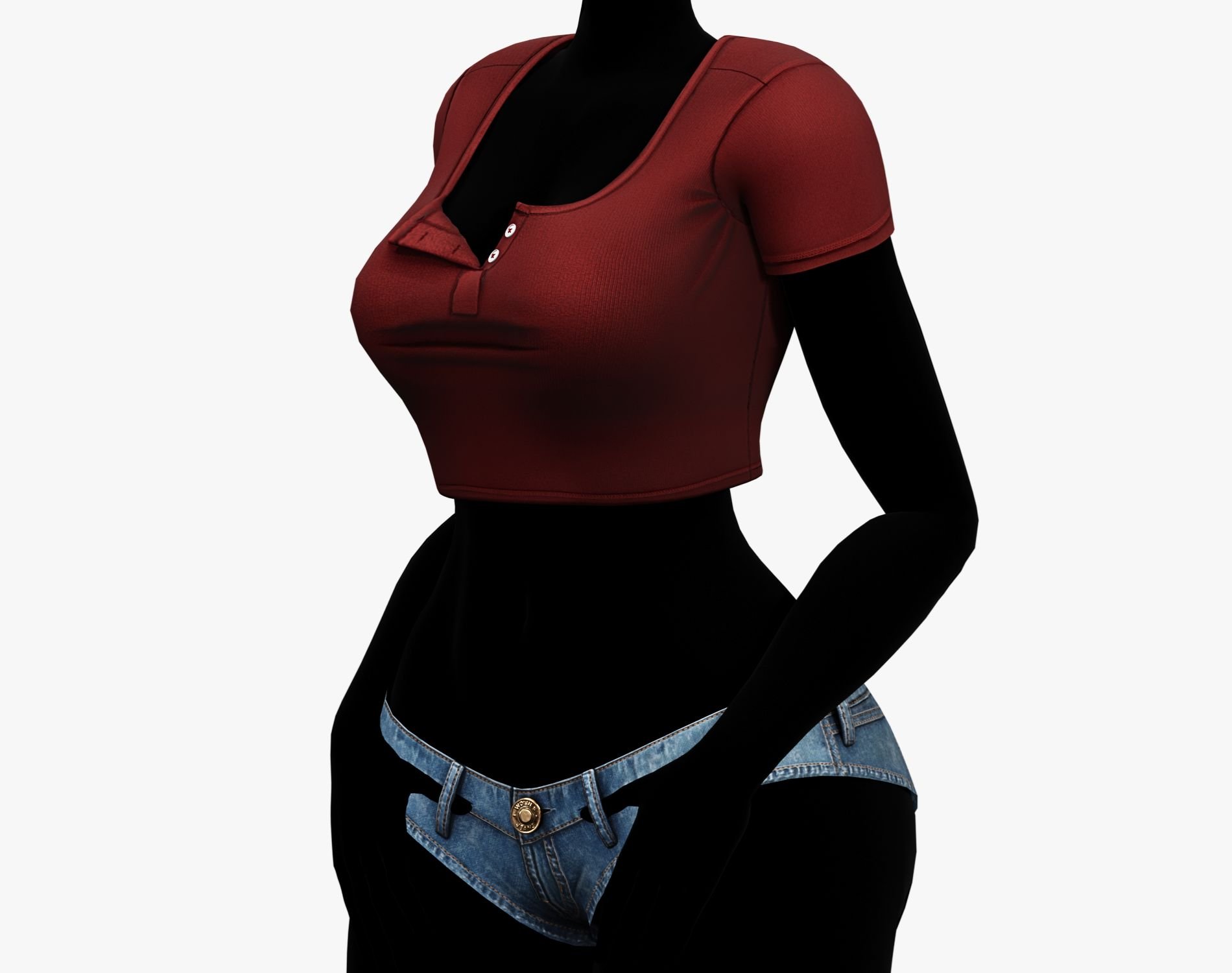 EGIRL Summer Streetwear Jeans Micro Shorts + Crop Top | WOLVES STUDIO