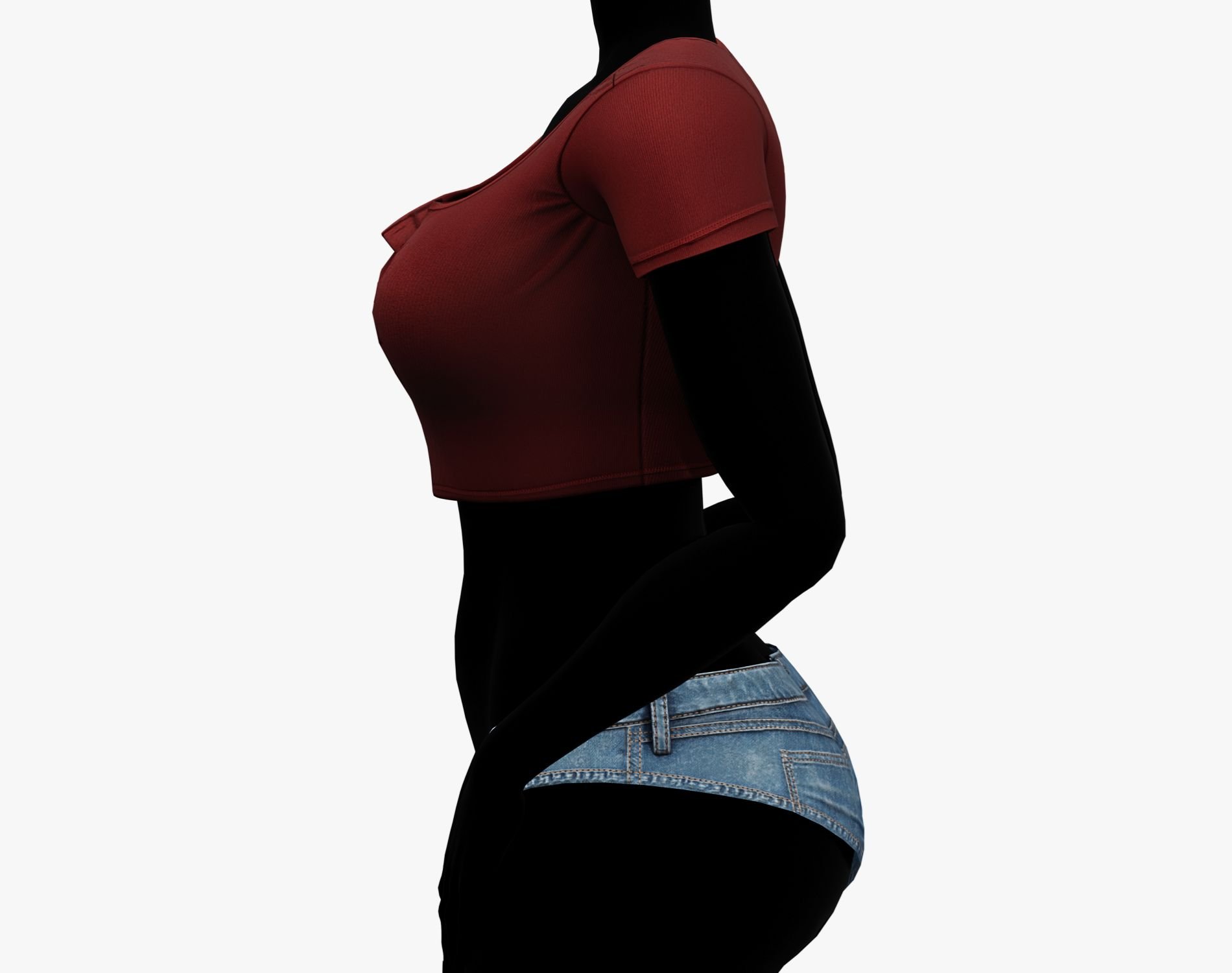 EGIRL Summer Streetwear Jeans Micro Shorts + Crop Top | WOLVES STUDIO