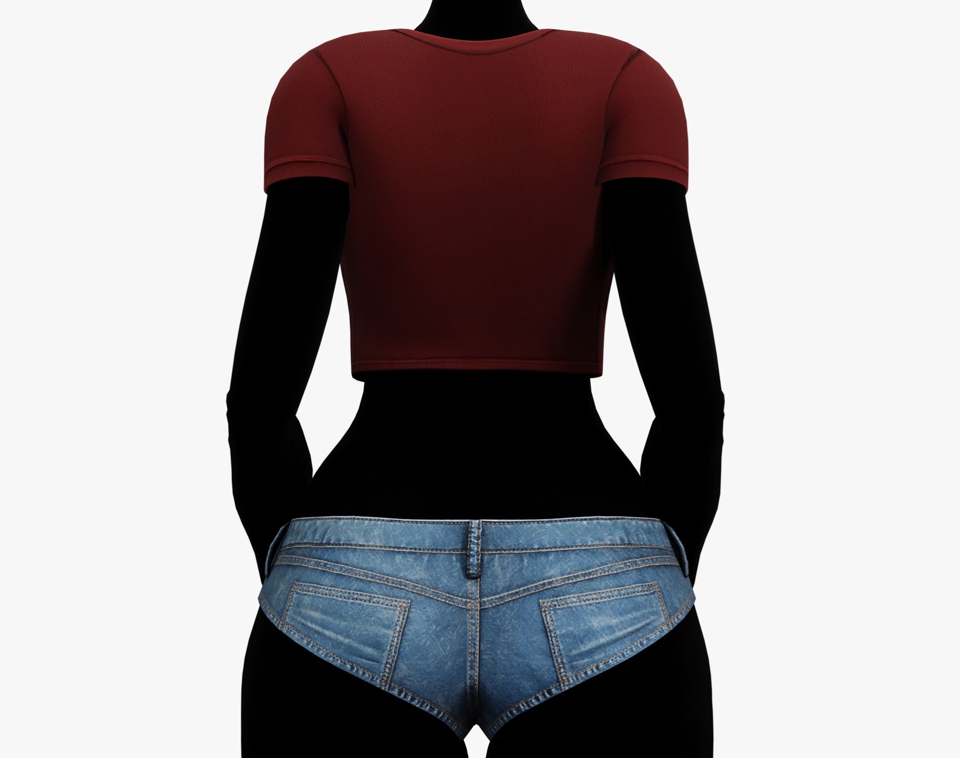 EGIRL Summer Streetwear Jeans Micro Shorts + Crop Top | WOLVES STUDIO
