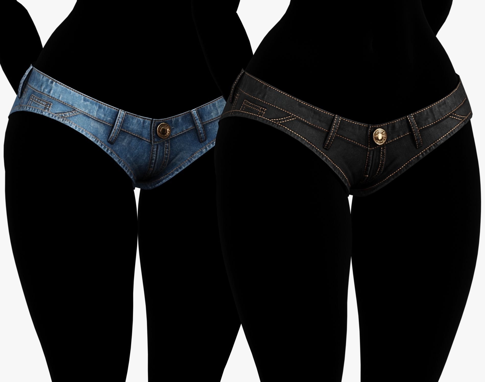 EGIRL Summer Streetwear Jeans Micro Shorts + Crop Top | WOLVES STUDIO