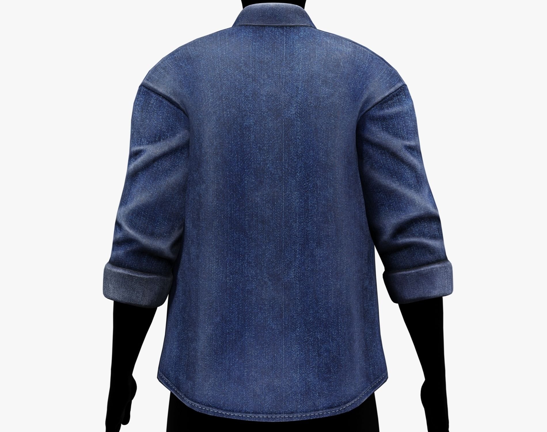 RANCHER - Denim Shirt | VRChat Male Clothing | WOLVES STUDIO