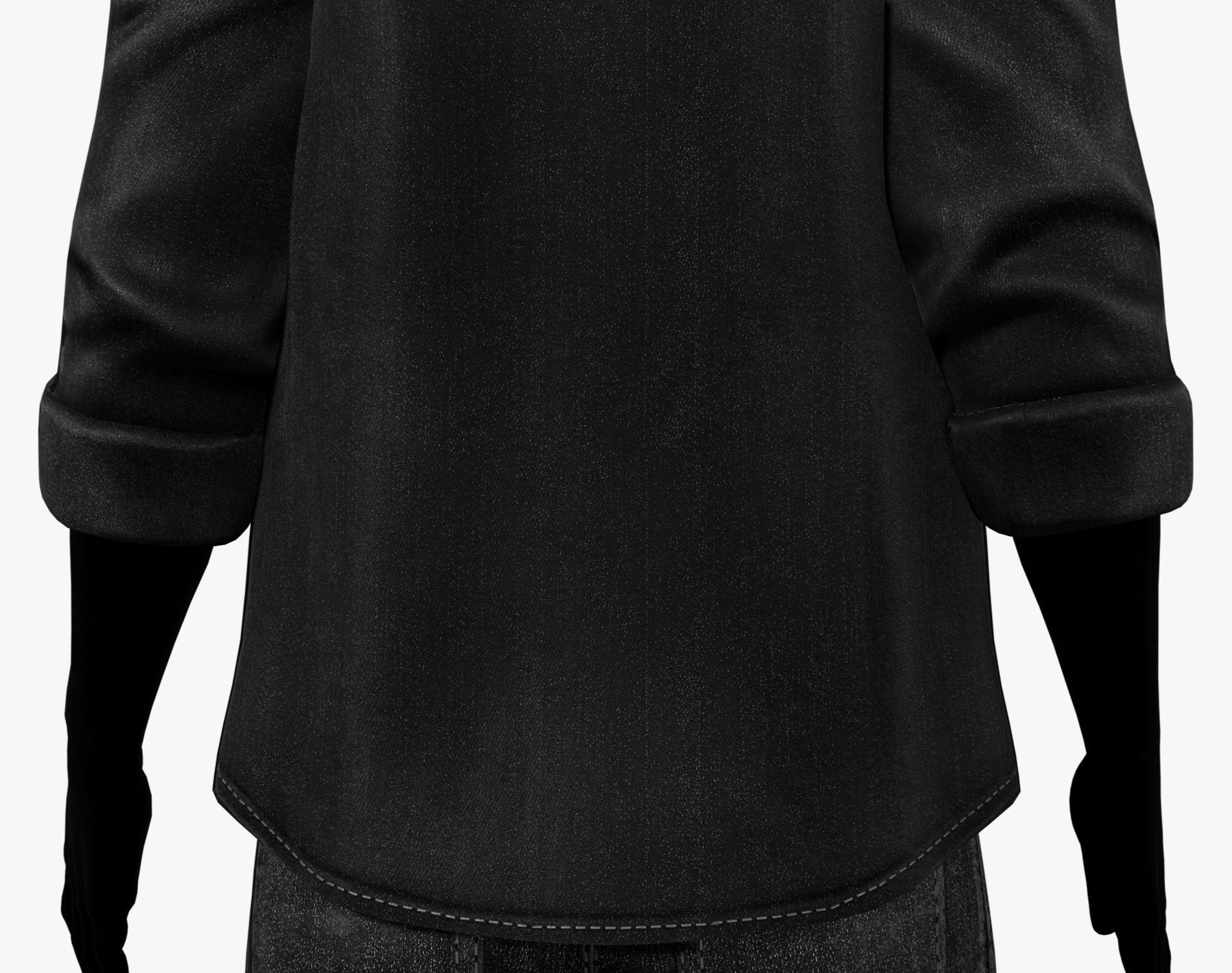 RANCHER - Denim Shirt | VRChat Male Clothing | WOLVES STUDIO
