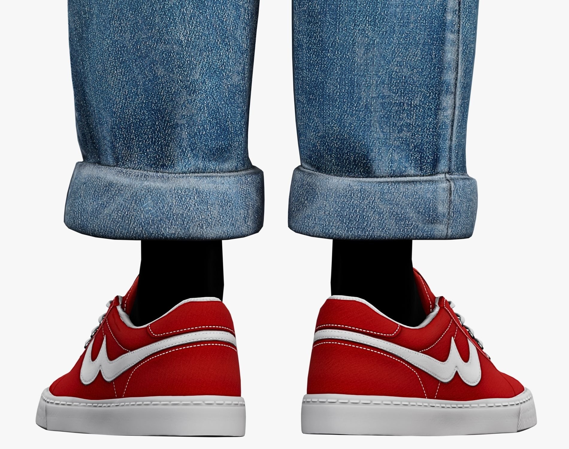 VINTAGE LOW - Canvas Sneakers | VRChat Unisex Shoes | WOLVES STUDIO