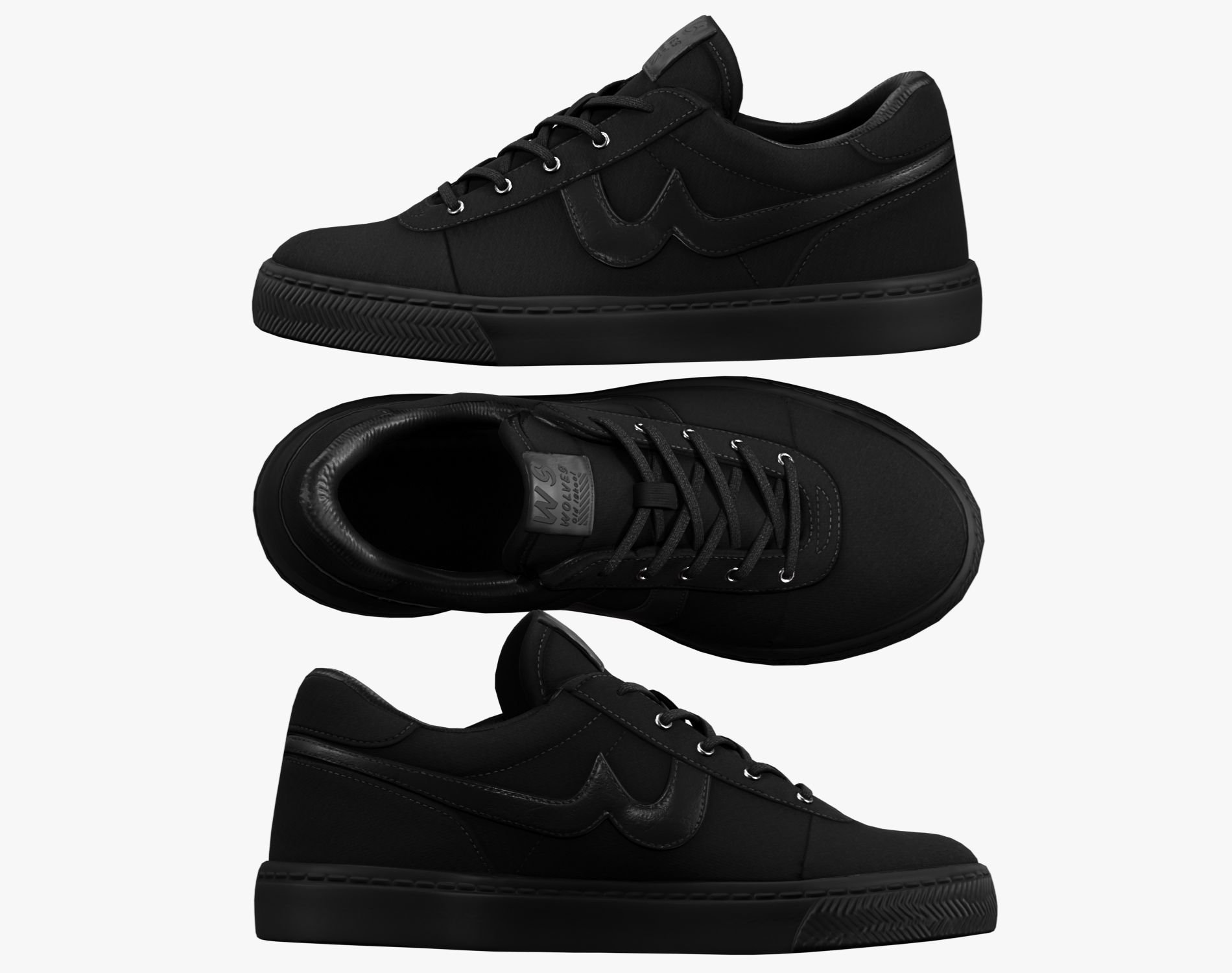 VINTAGE LOW - Canvas Sneakers | VRChat Unisex Shoes | WOLVES STUDIO