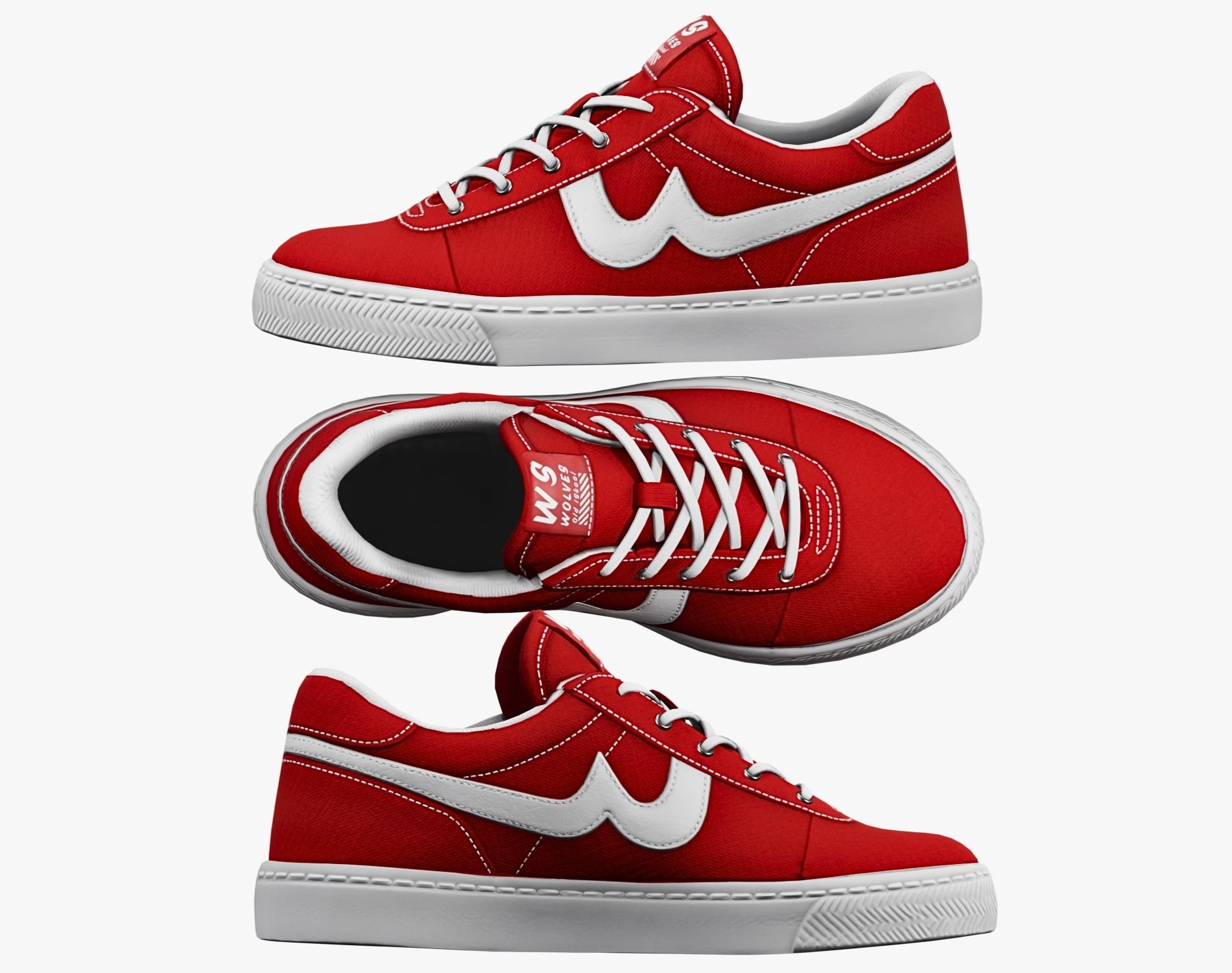 VINTAGE LOW - Canvas Sneakers | VRChat Unisex Shoes | WOLVES STUDIO