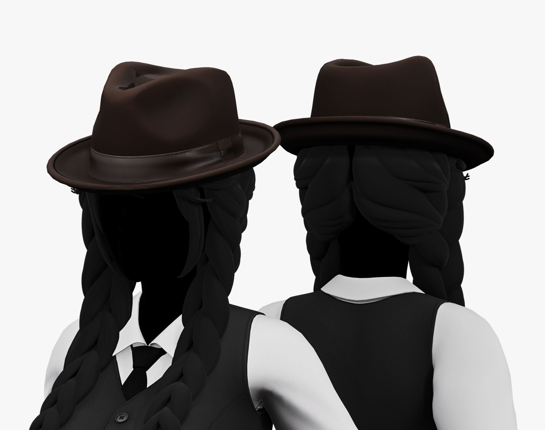 Fedora Hat Pack - Mafia Style | WOLVES STUDIO