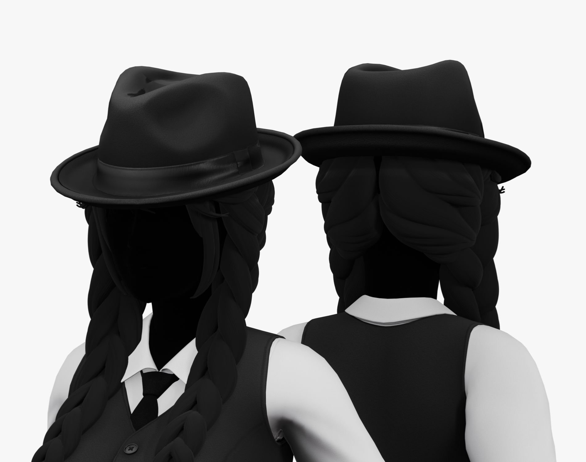 Fedora Hat Pack - Mafia Style | WOLVES STUDIO
