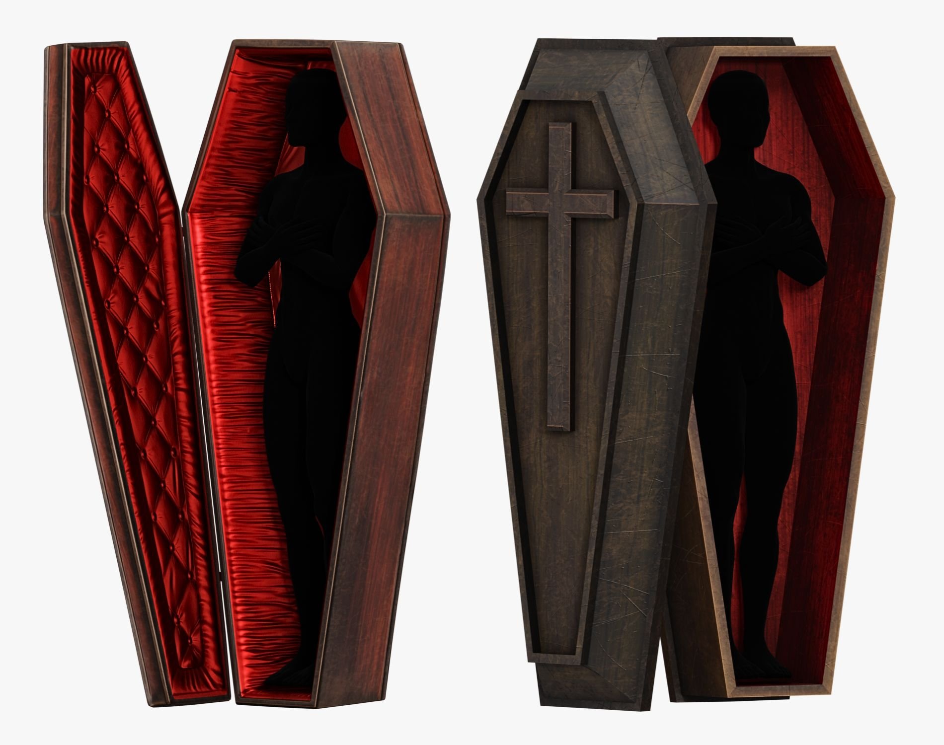 Coffins Pack - Halloween Props | WOLVES STUDIO