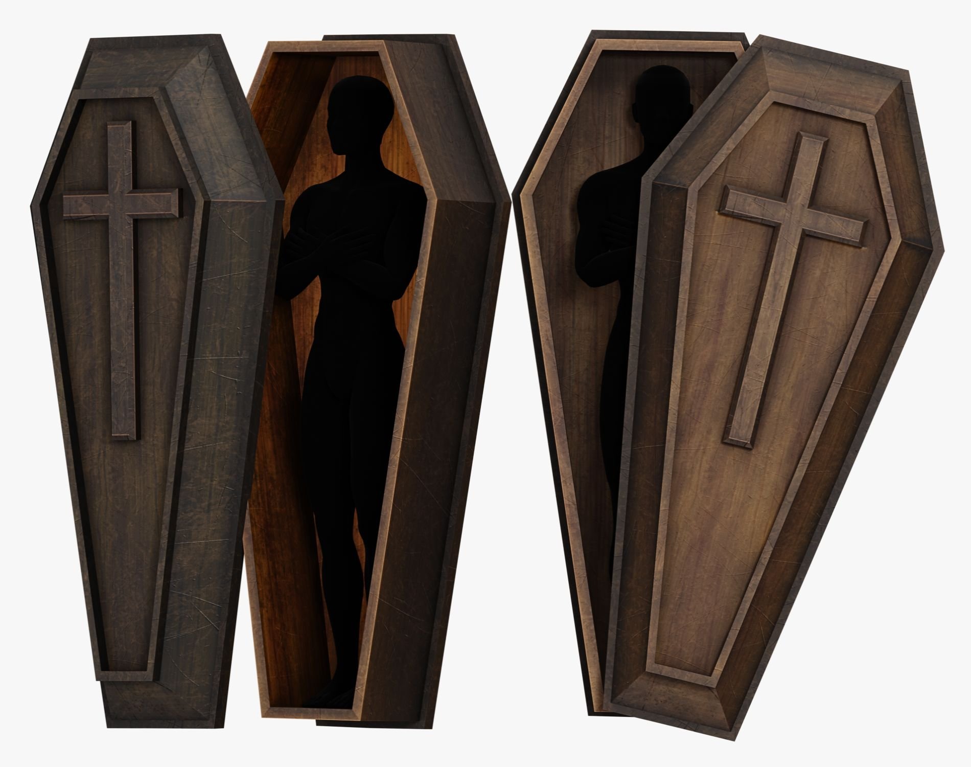Coffins Pack - Halloween Props | WOLVES STUDIO
