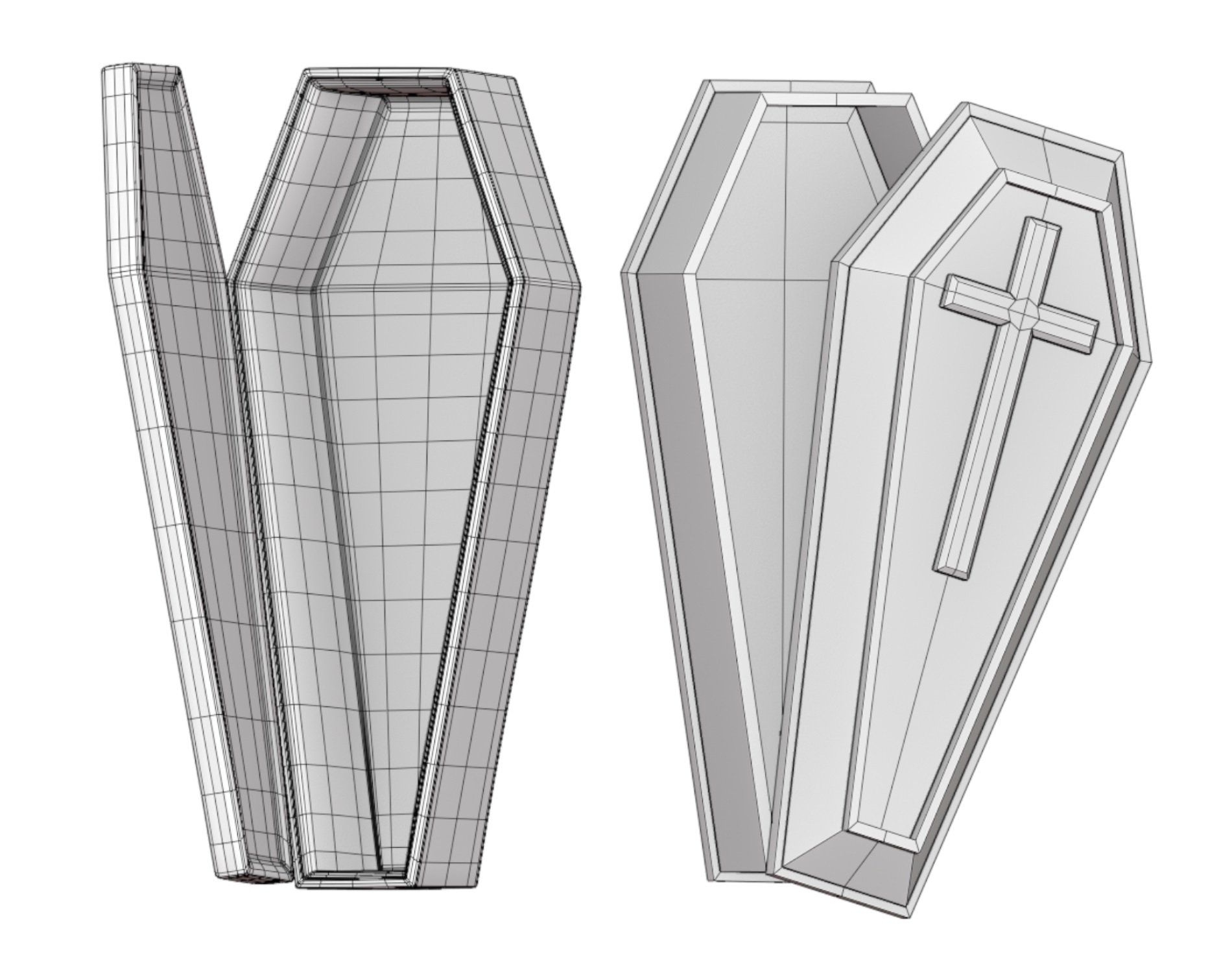 Coffins Pack - Halloween Props | WOLVES STUDIO