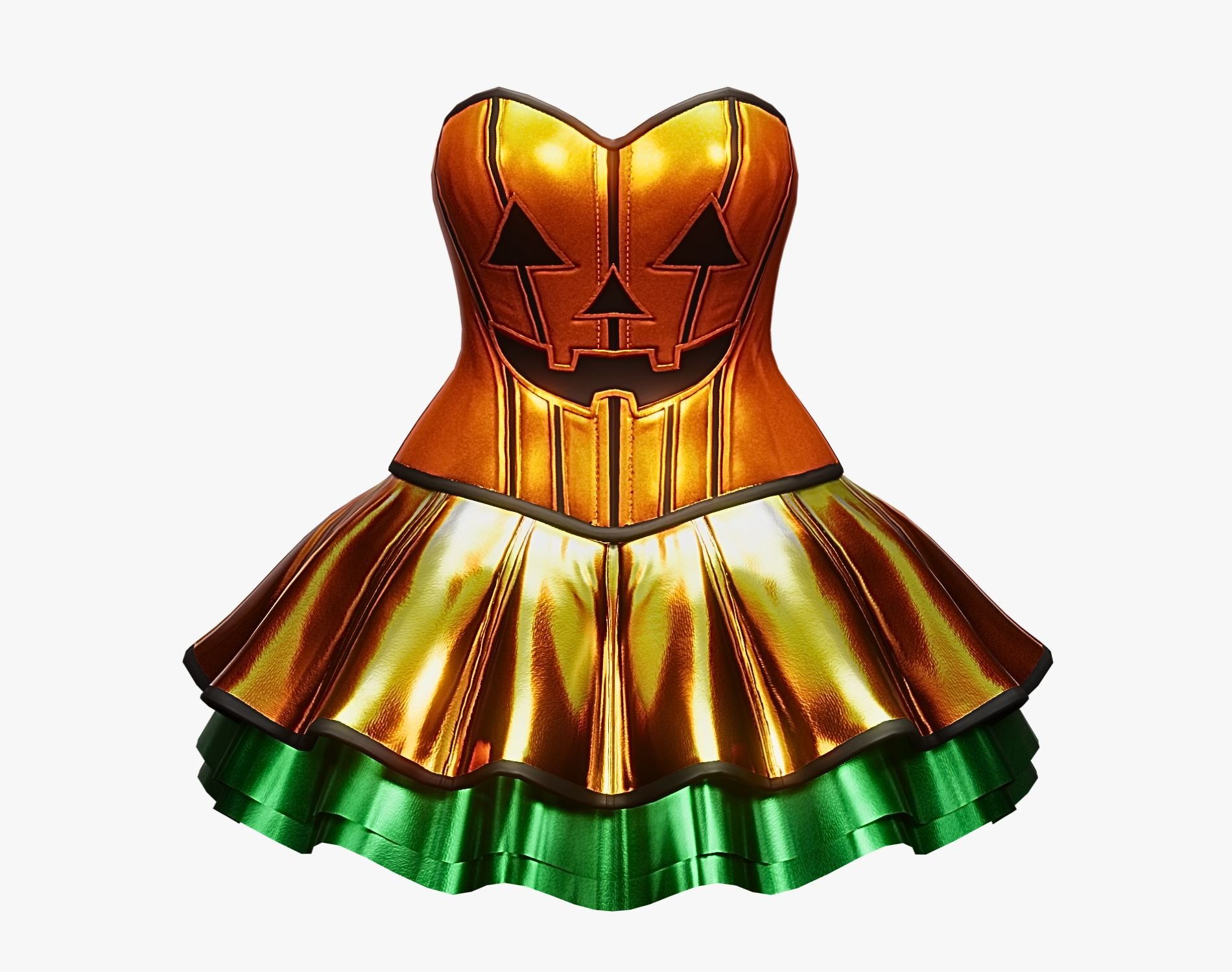 Pumpkincore Outfit - Dress + Cropped Hoodie | WOLVES STUDIO