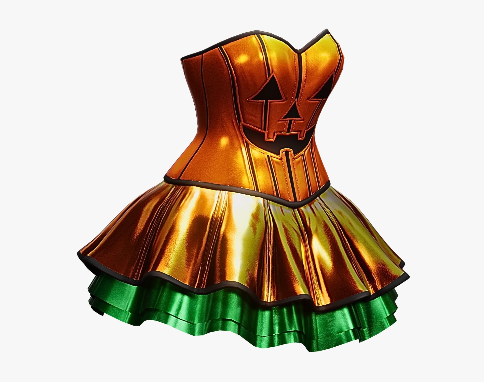 Pumpkincore Outfit - Dress + Cropped Hoodie | WOLVES STUDIO