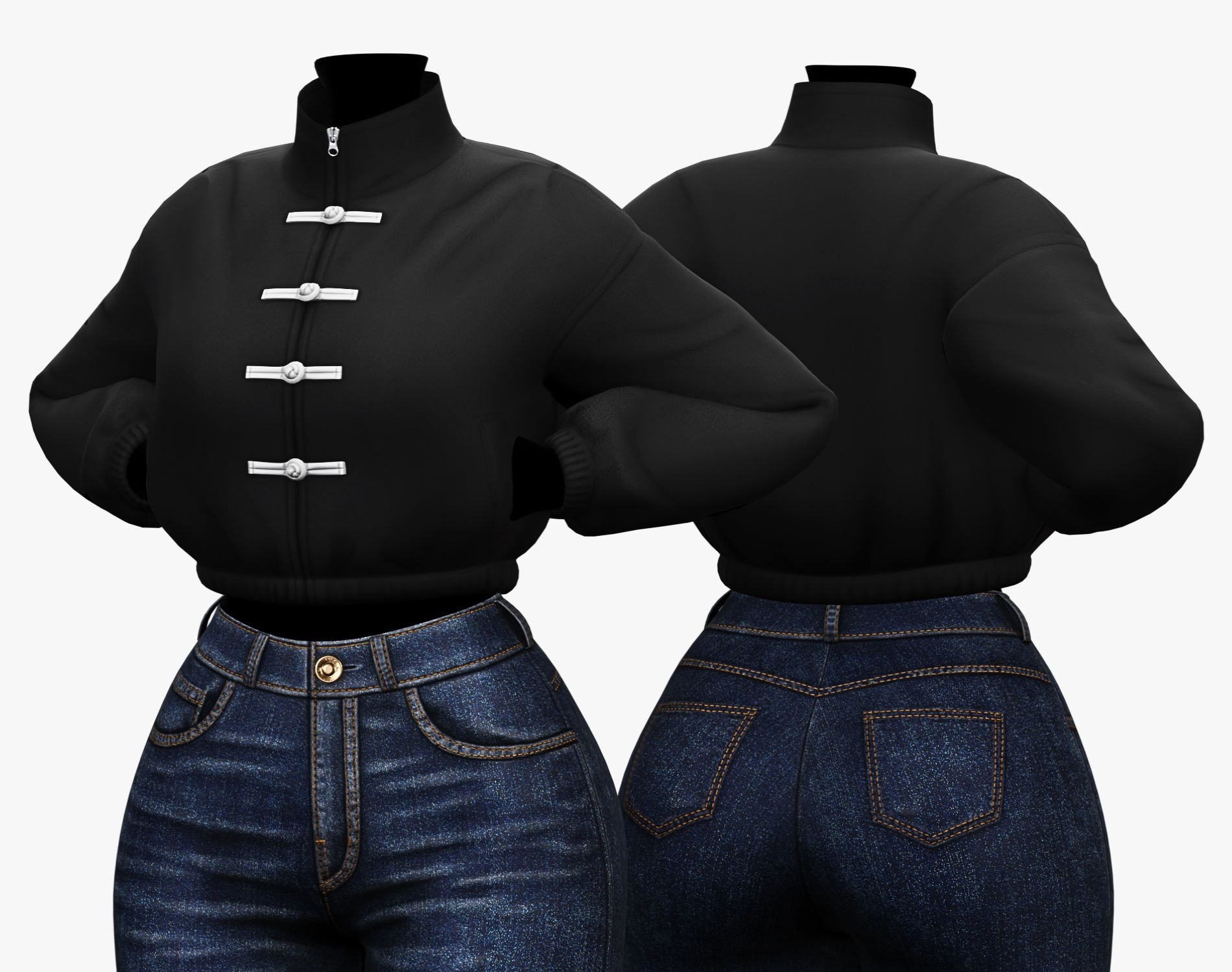 Funnel Neck Jacket - Pack 6 IN 1 | WOLVES STUDIO