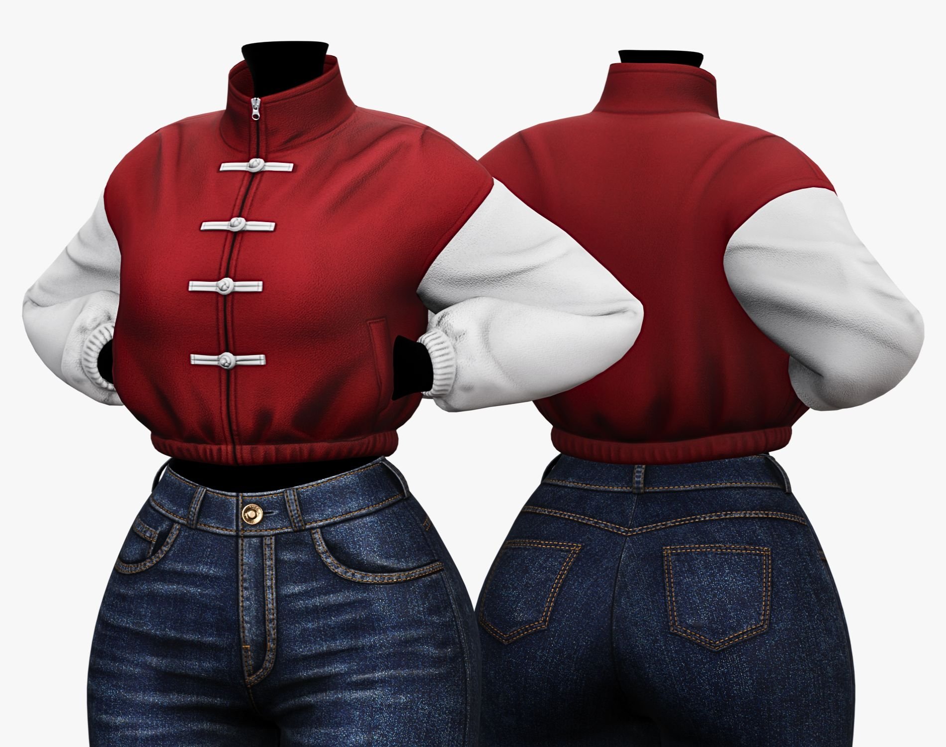 Funnel Neck Jacket - Pack 6 IN 1 | WOLVES STUDIO