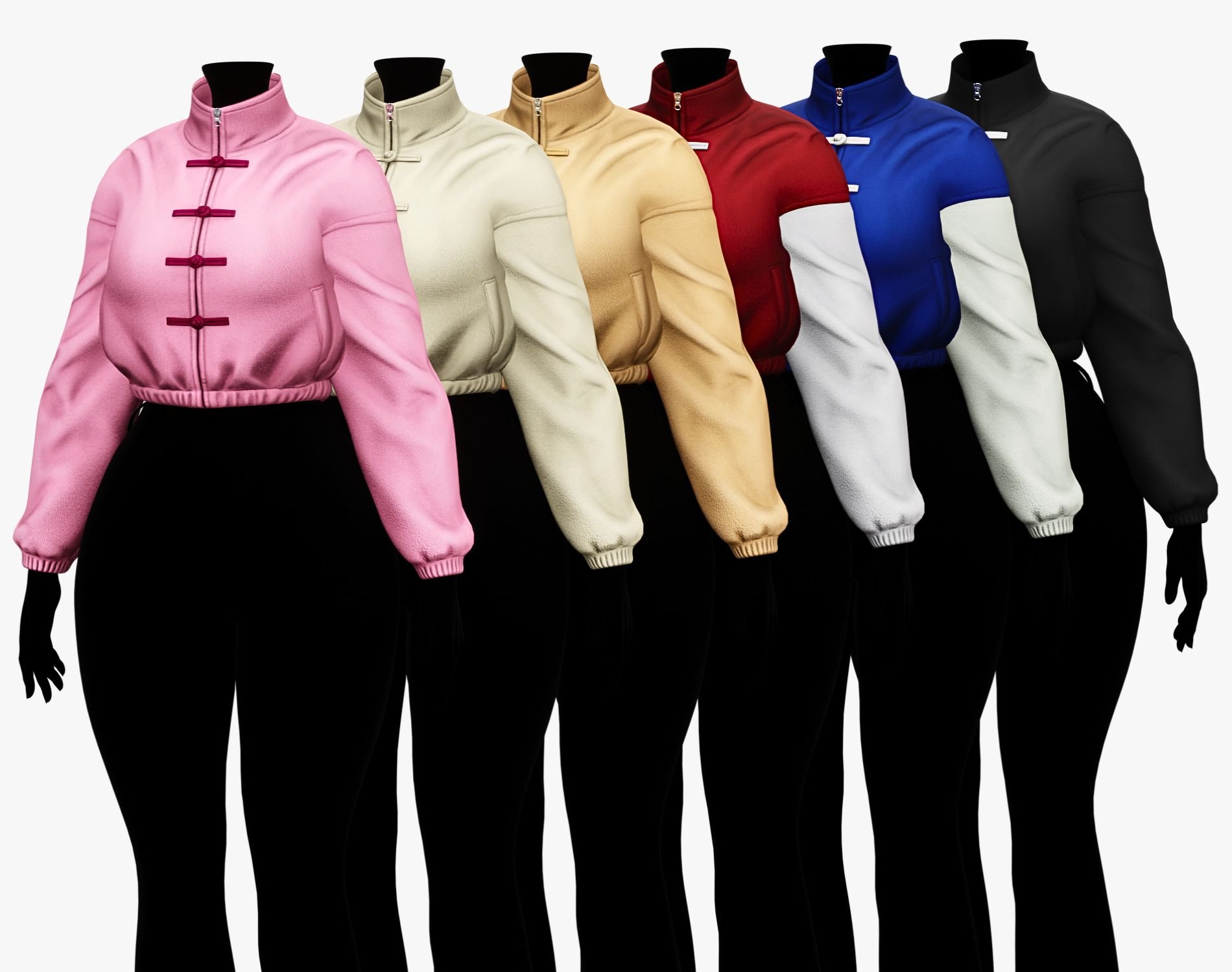 Funnel Neck Jacket - Pack 6 IN 1 | WOLVES STUDIO