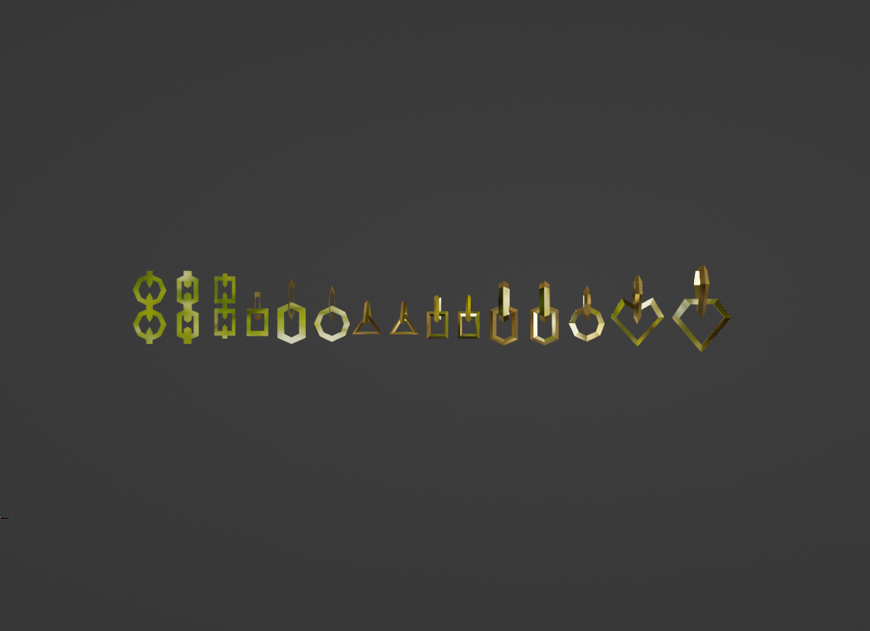 HIGH AND LOW POLY CHAIN LINKS