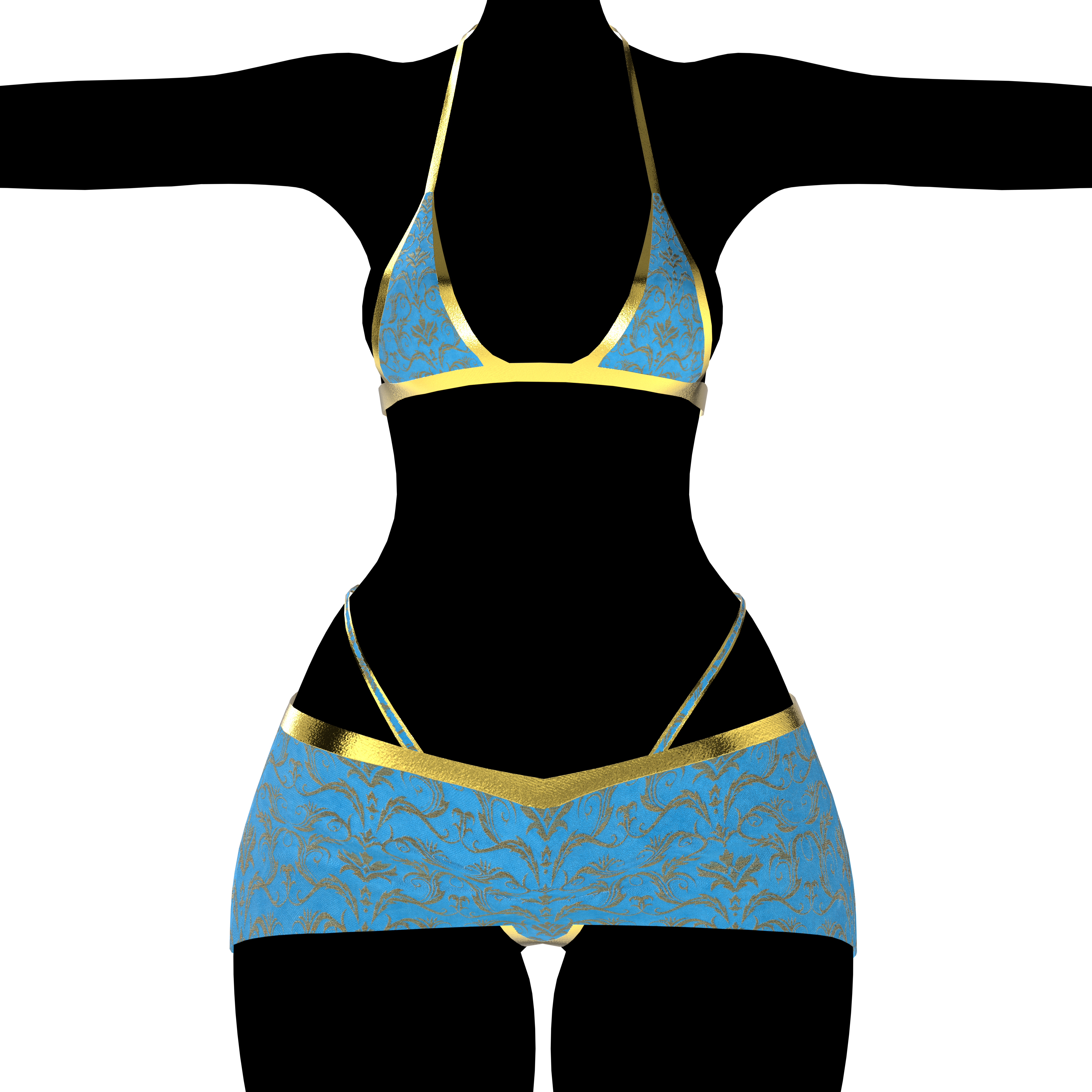 SCRUNCH BUTT BIKINI WITH OKOBO HEELS
