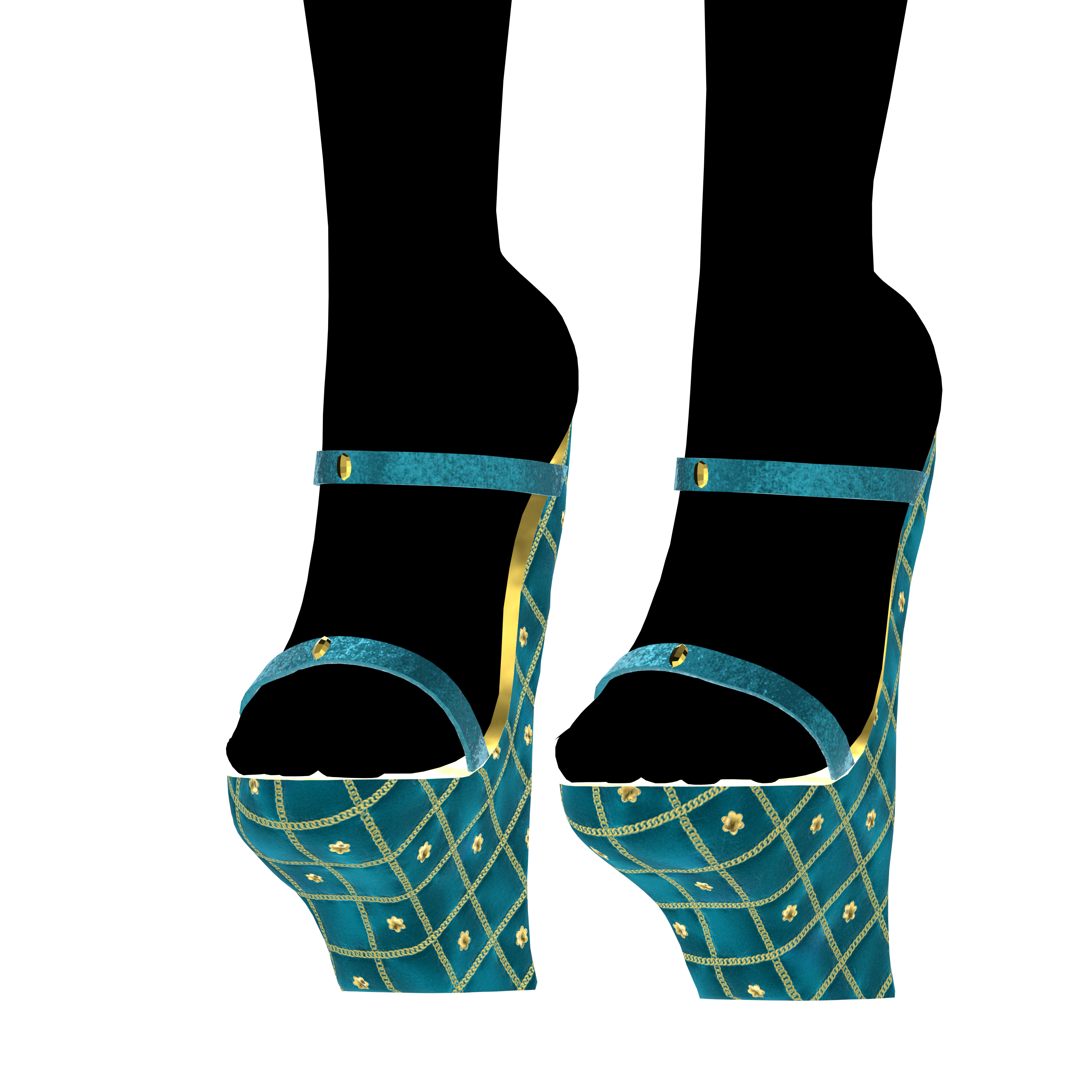 SCRUNCH BUTT BIKINI WITH OKOBO HEELS