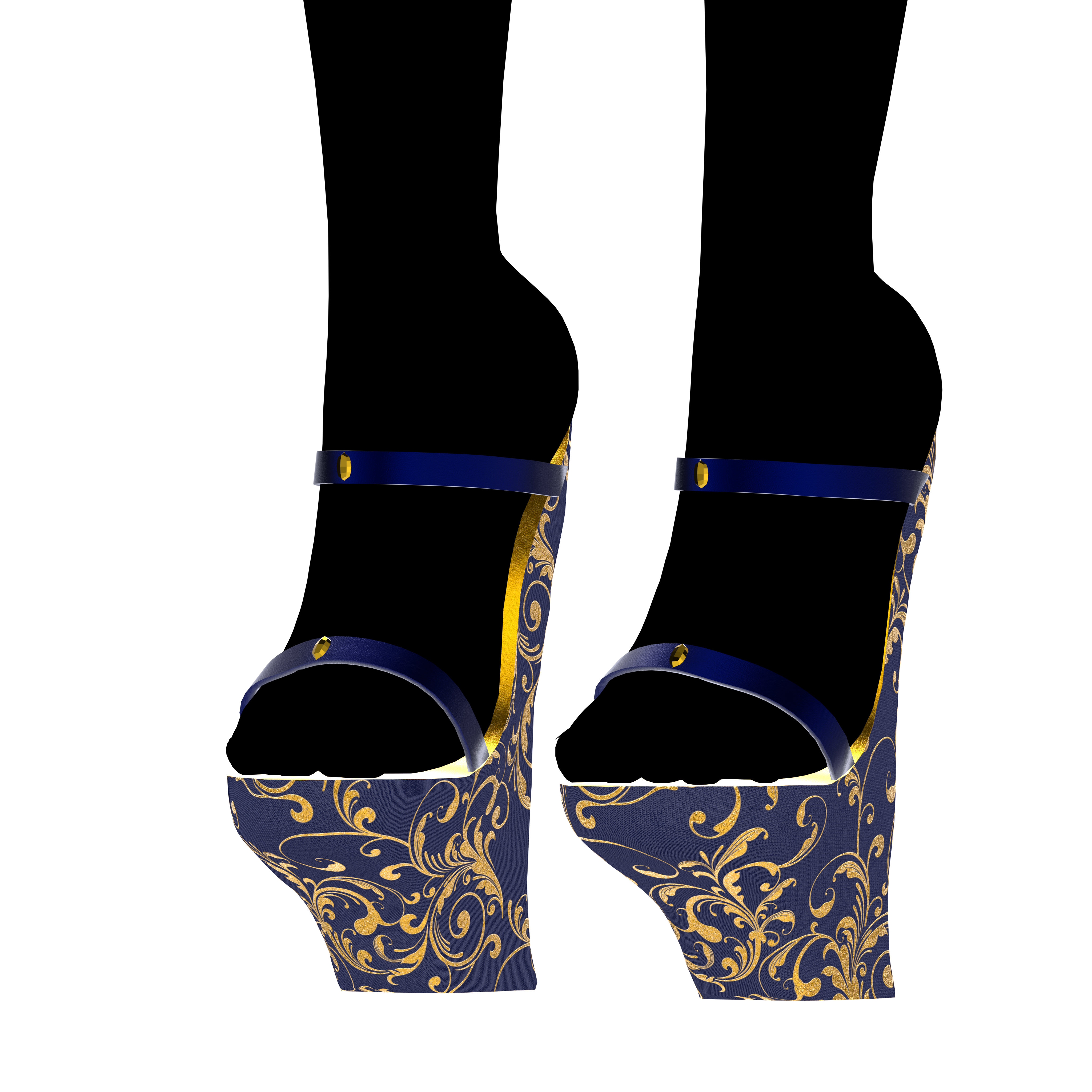 SCRUNCH BUTT BIKINI WITH OKOBO HEELS