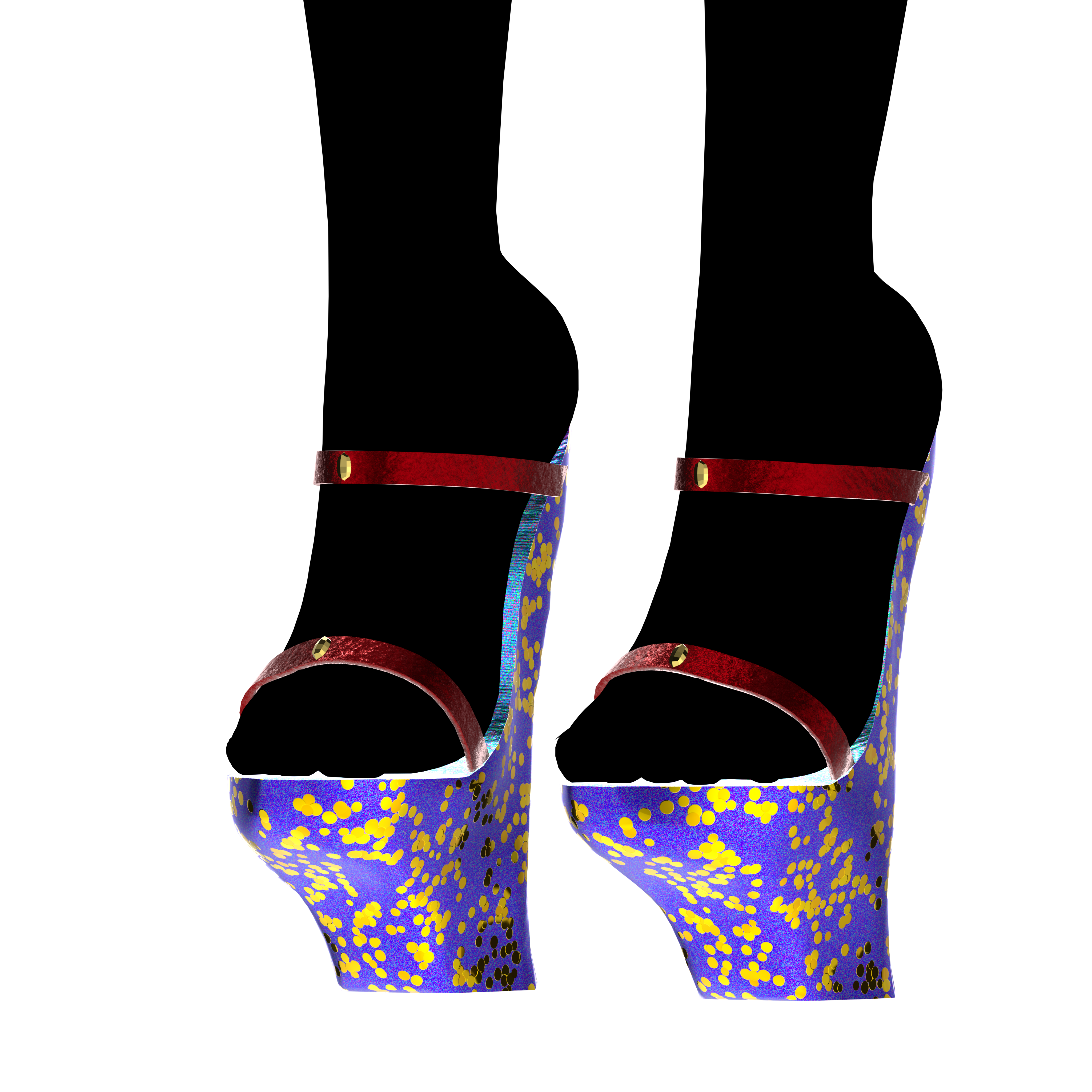 SCRUNCH BUTT BIKINI WITH OKOBO HEELS
