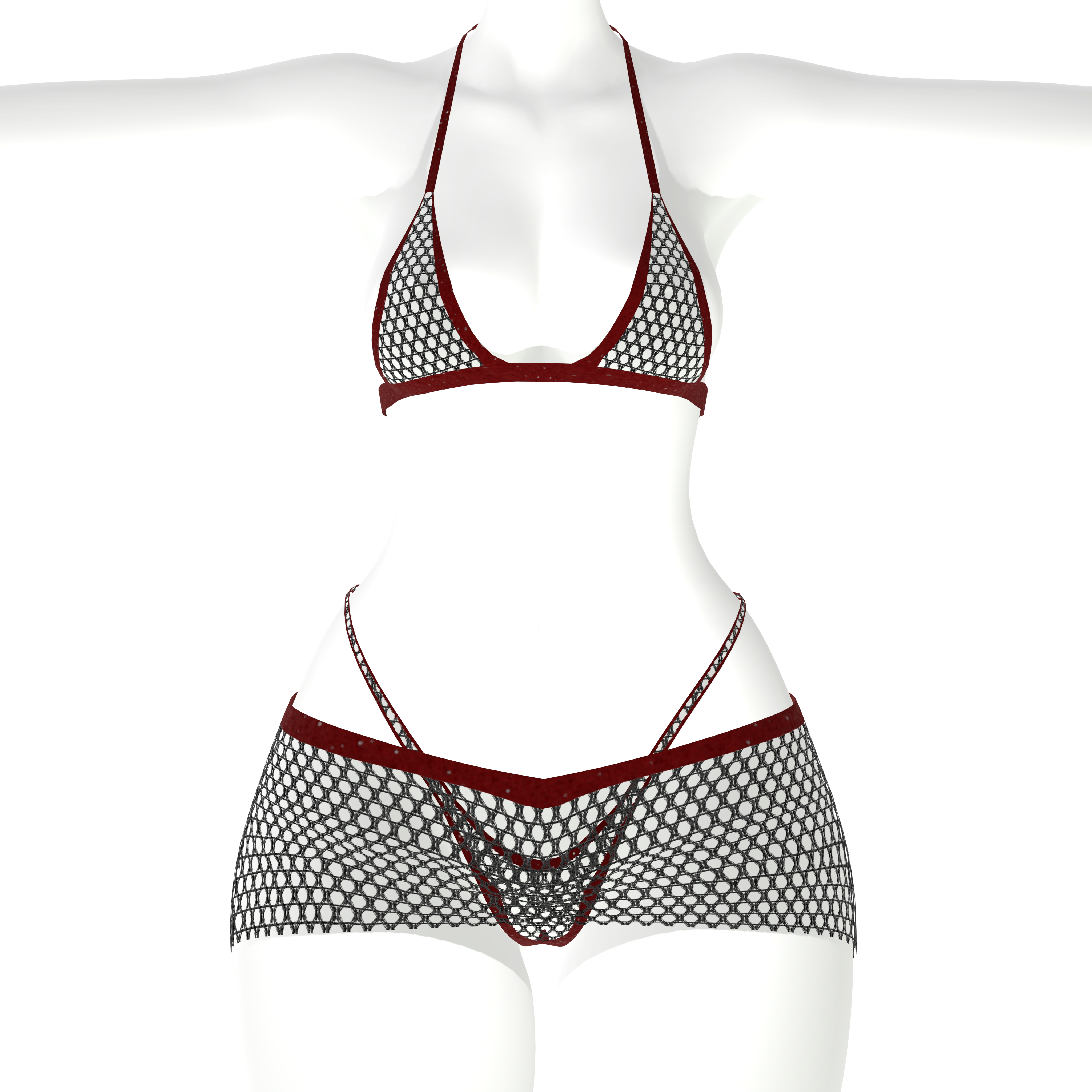 SCRUNCH BUTT BIKINI WITH OKOBO HEELS