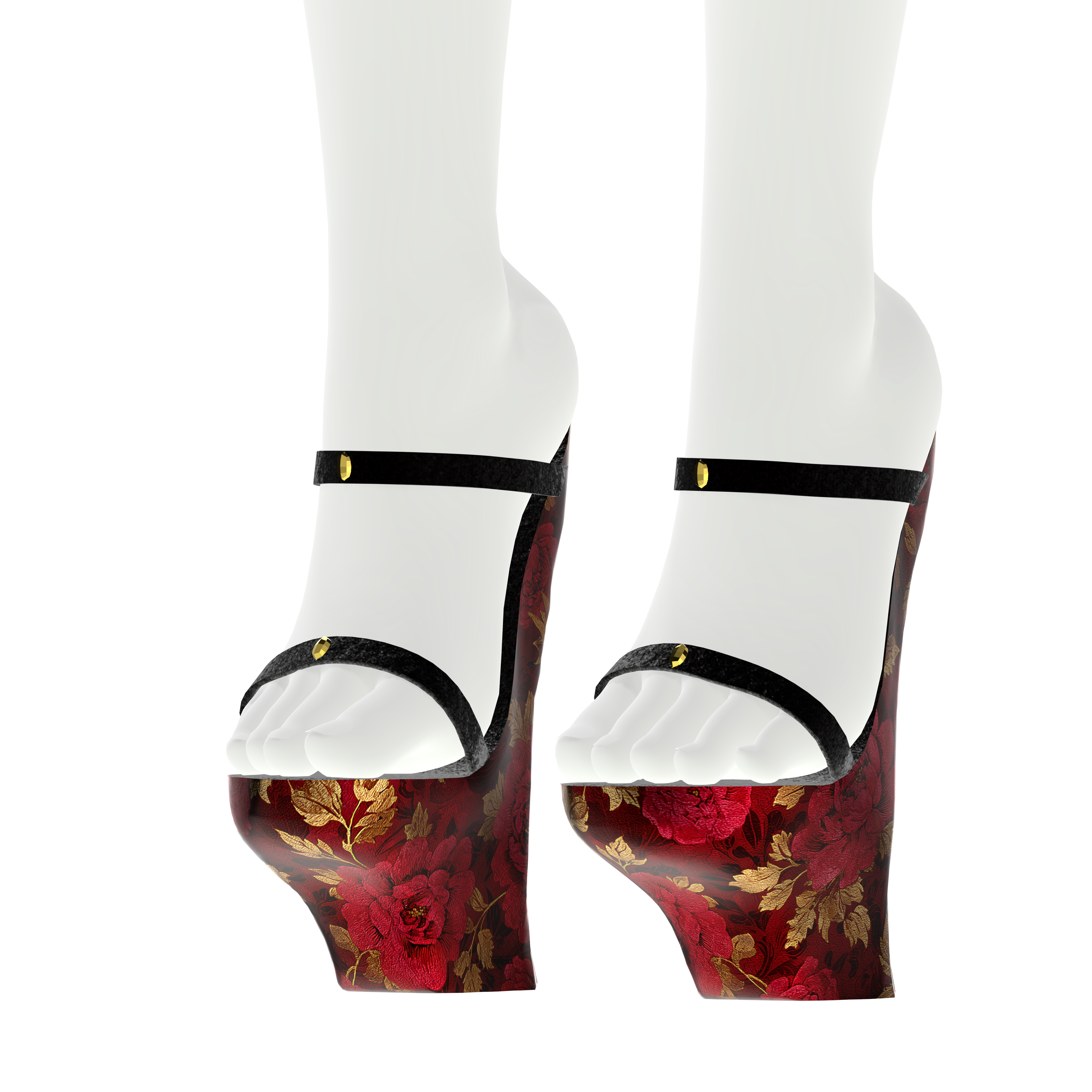 SCRUNCH BUTT BIKINI WITH OKOBO HEELS
