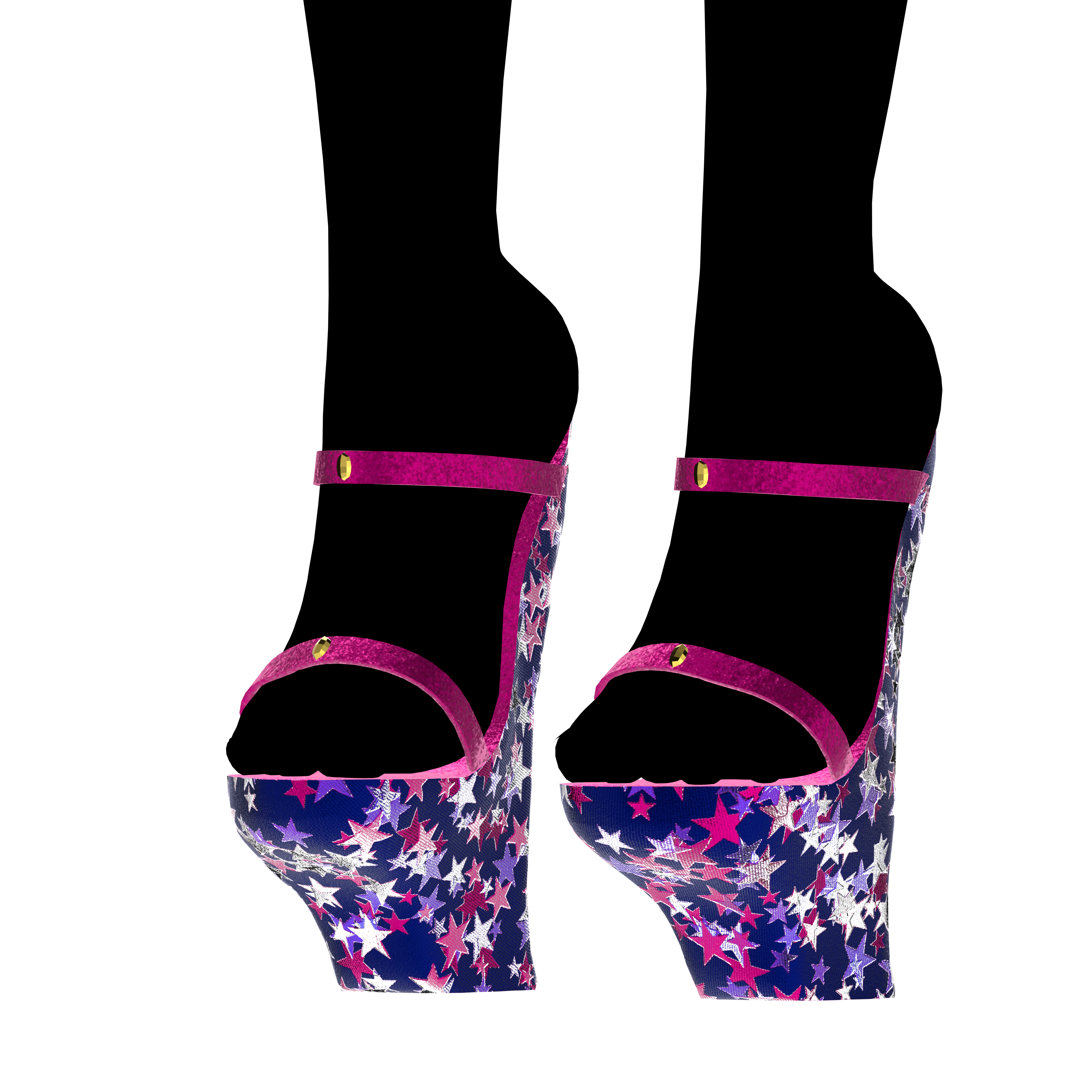SCRUNCH BUTT BIKINI WITH OKOBO HEELS