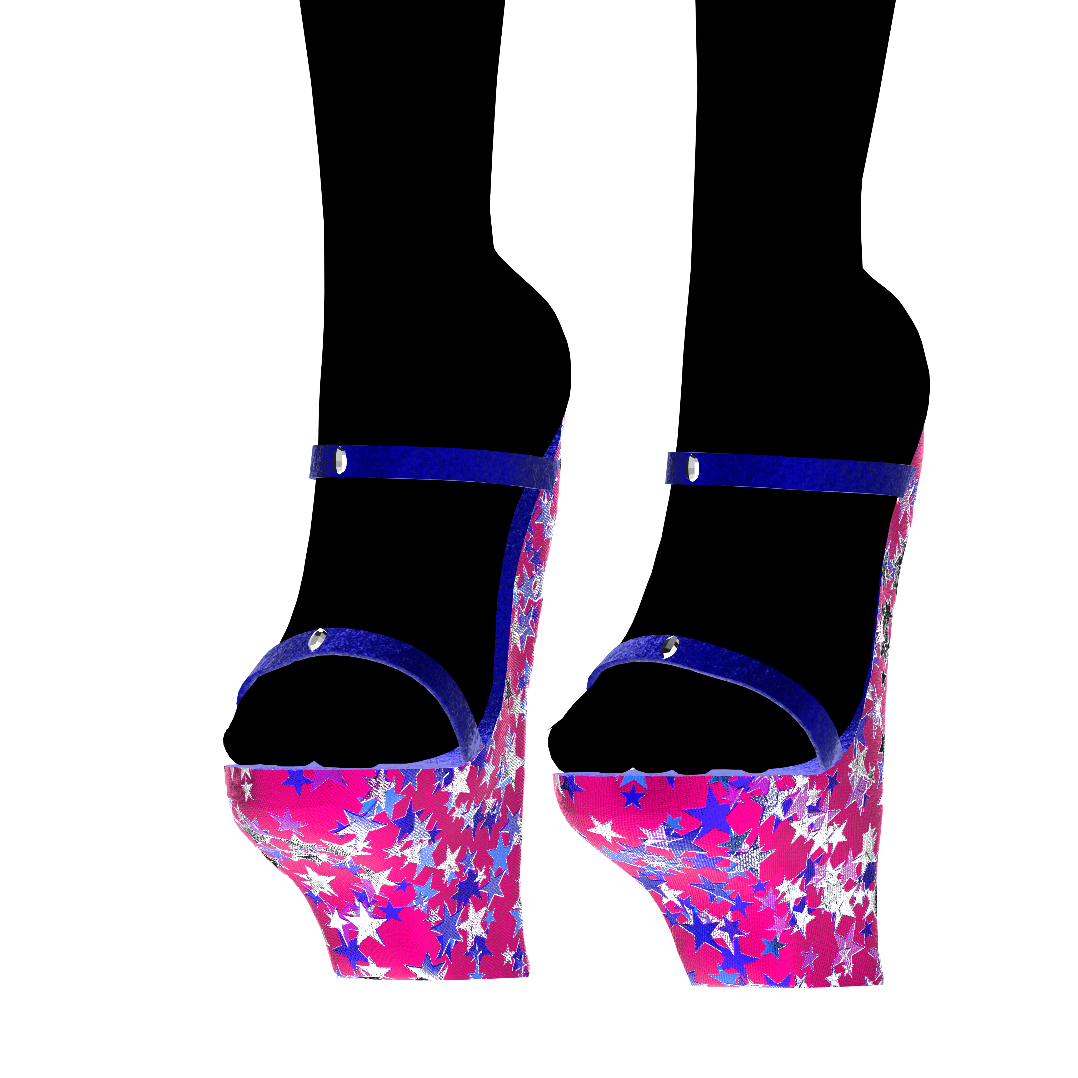 SCRUNCH BUTT BIKINI WITH OKOBO HEELS