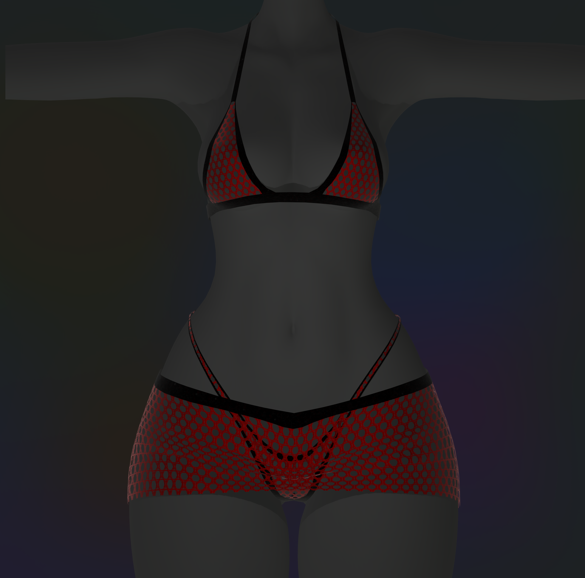 SCRUNCH BUTT BIKINI WITH OKOBO HEELS