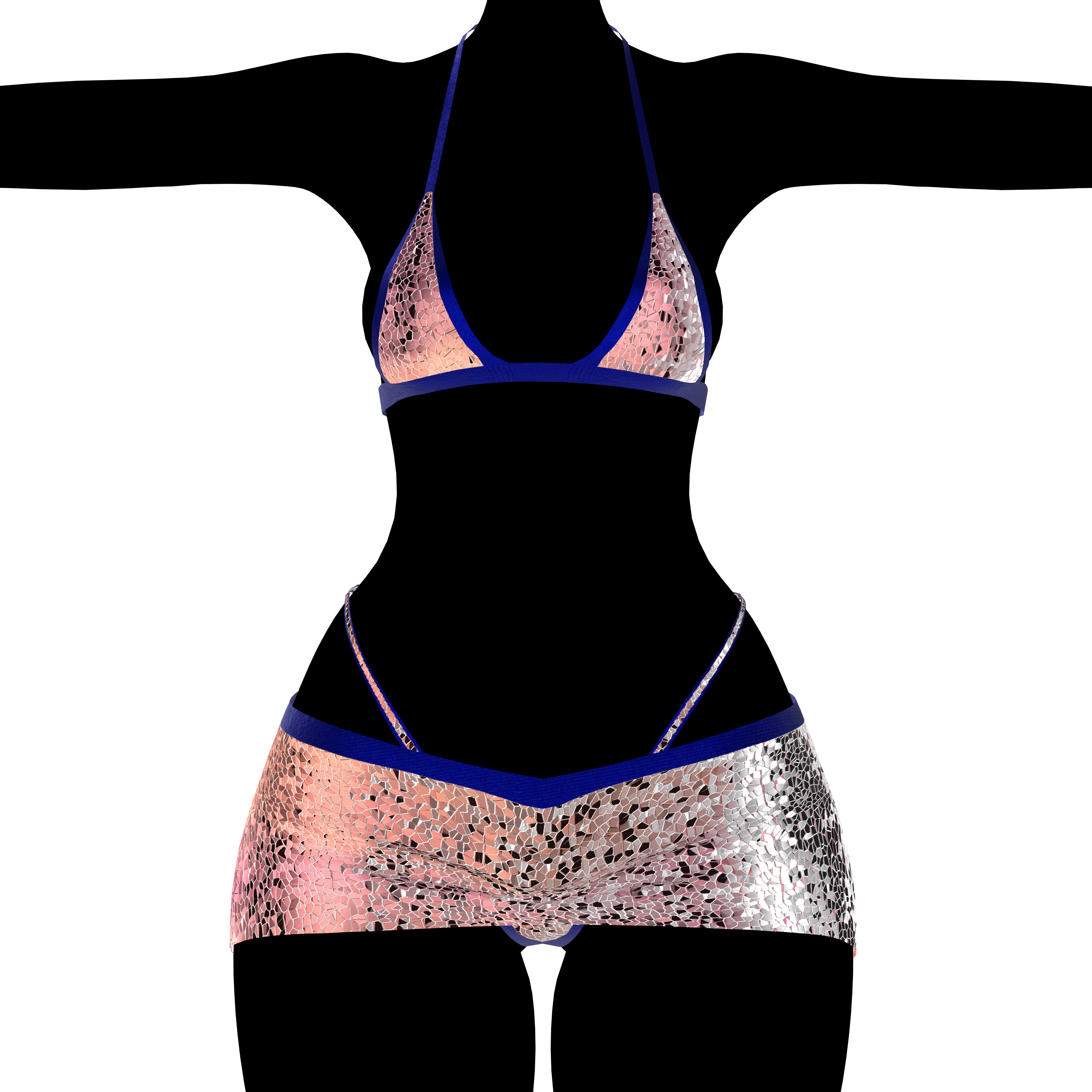 SCRUNCH BUTT BIKINI WITH OKOBO HEELS