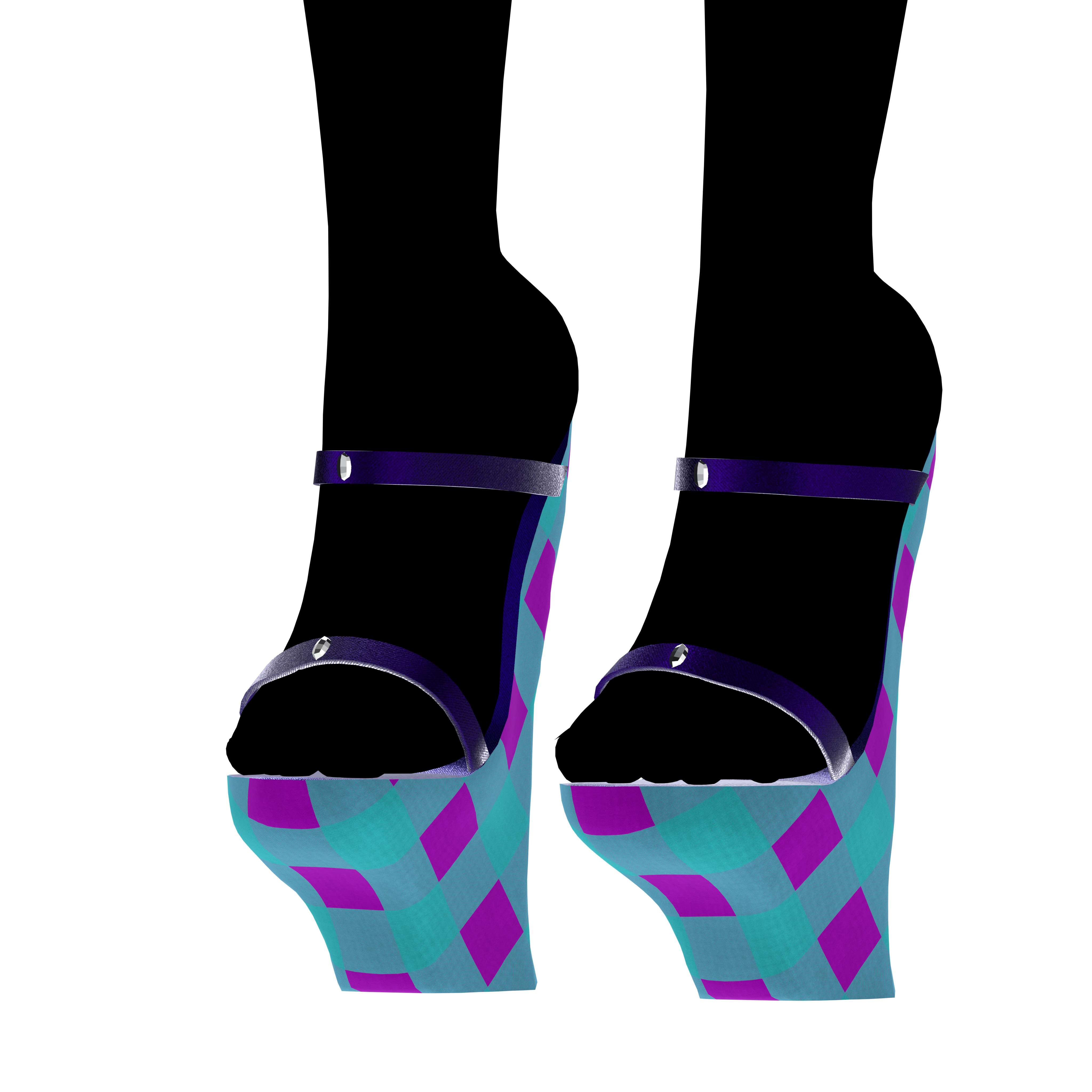 SCRUNCH BUTT BIKINI WITH OKOBO HEELS