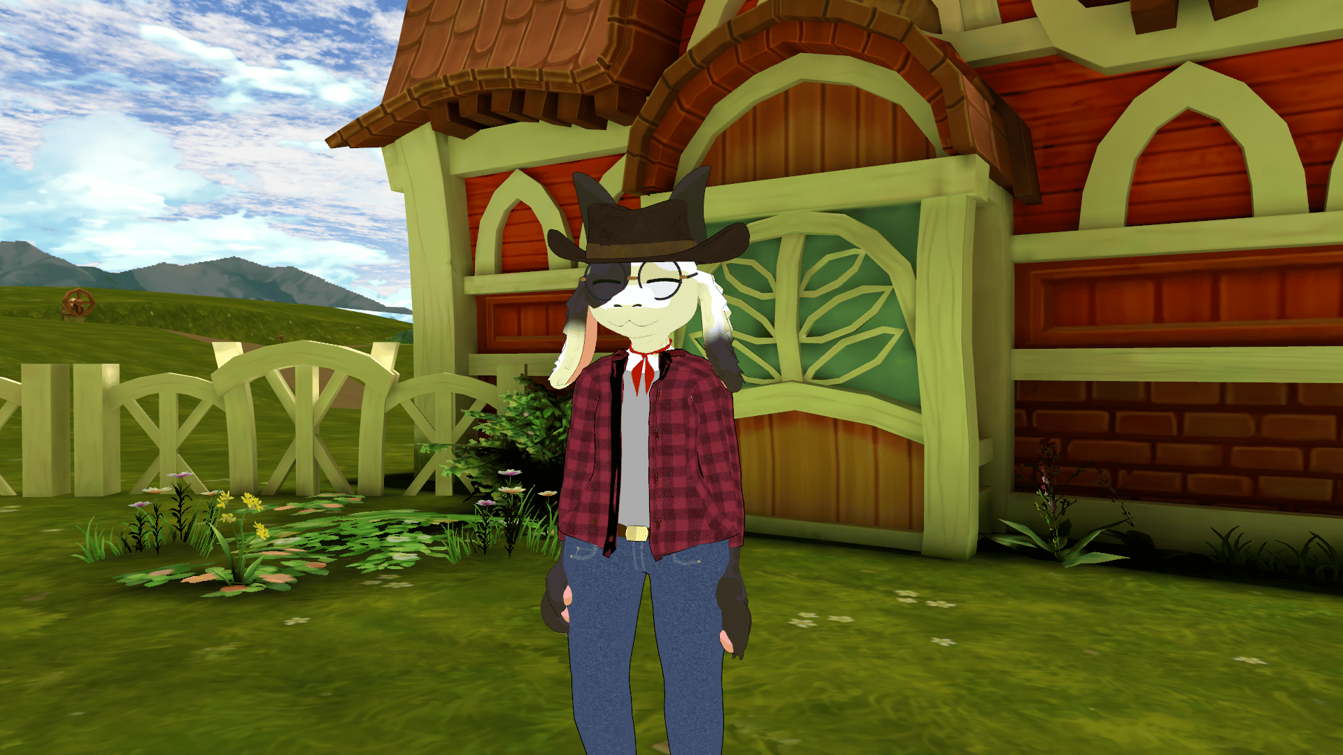 Chai Goat Farmer/Cowboy Outfit