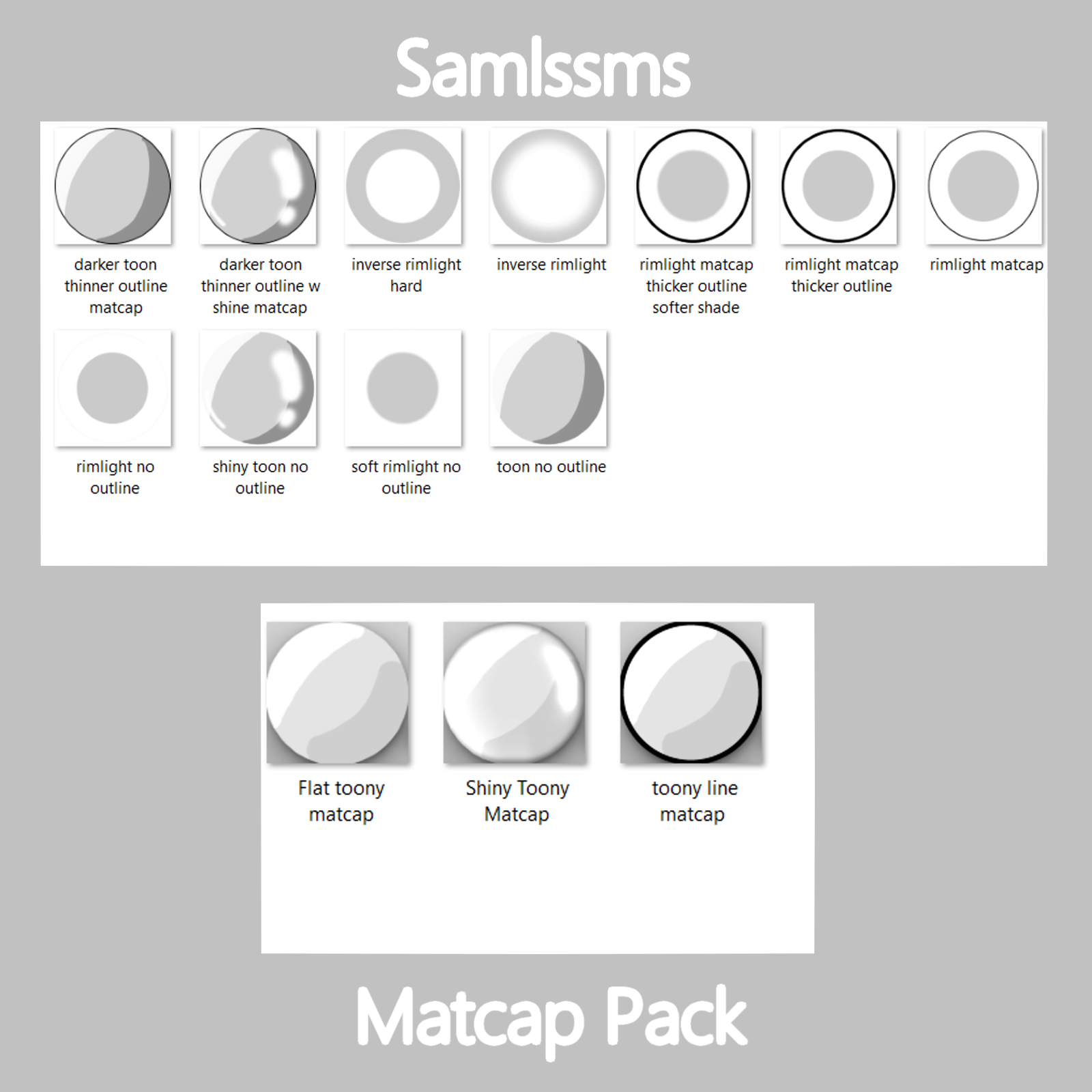 Sams Matcap pack