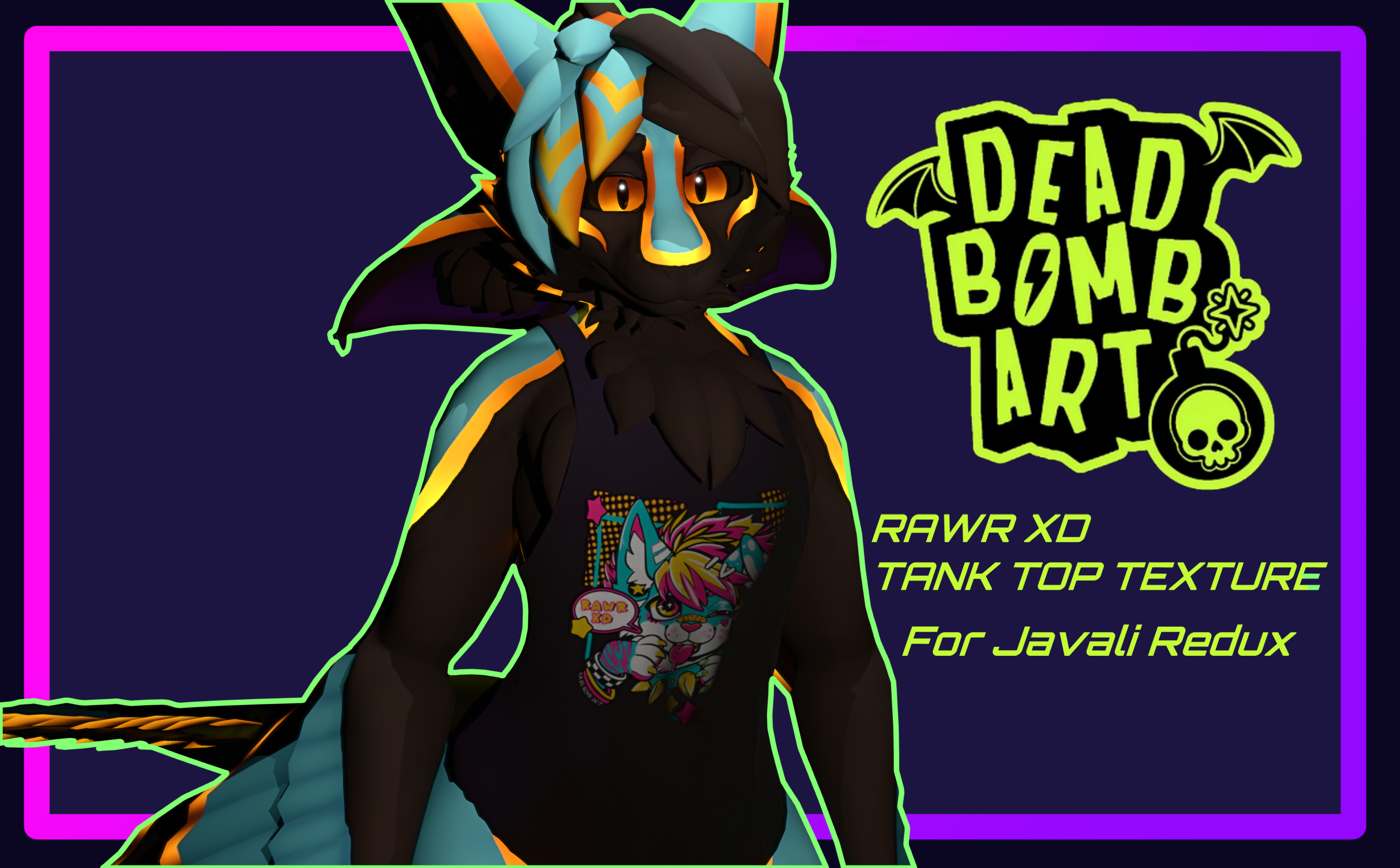 [FREE] RAWR XD - Javali Redux Tank Top Texture